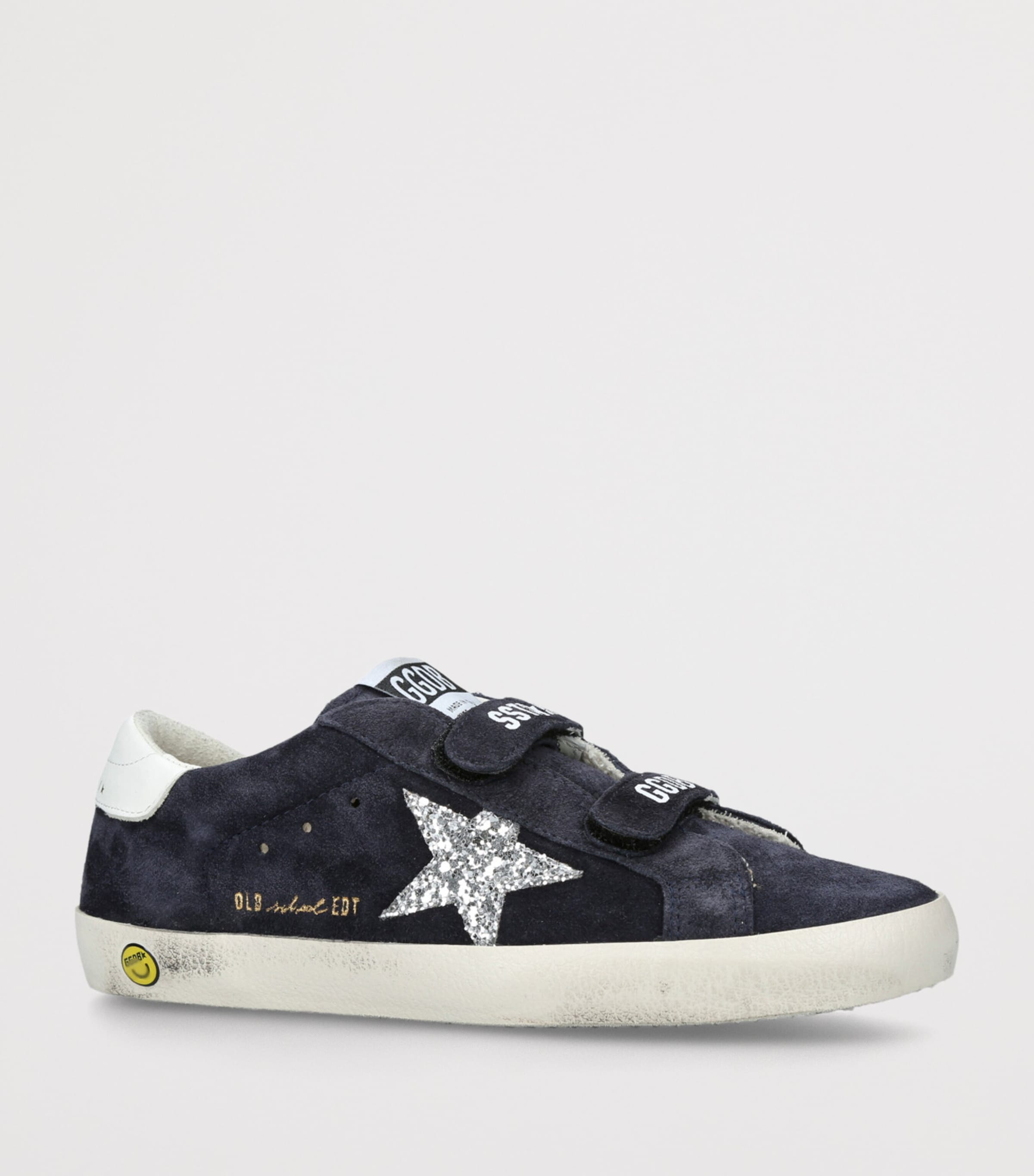 Leather Old School Sneakers NAVY Image 3