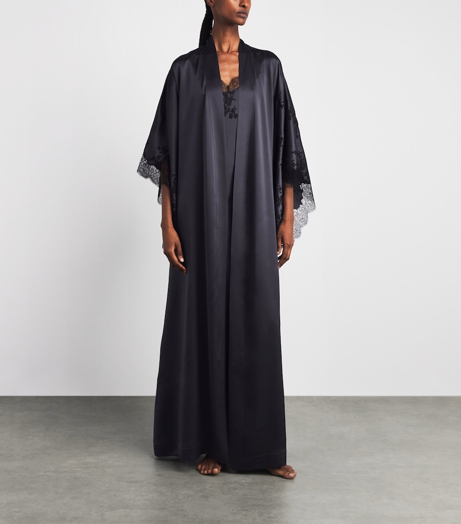 Carine Gilson Womens Silk Long Cérès Robe Noixdegalles Image 2
