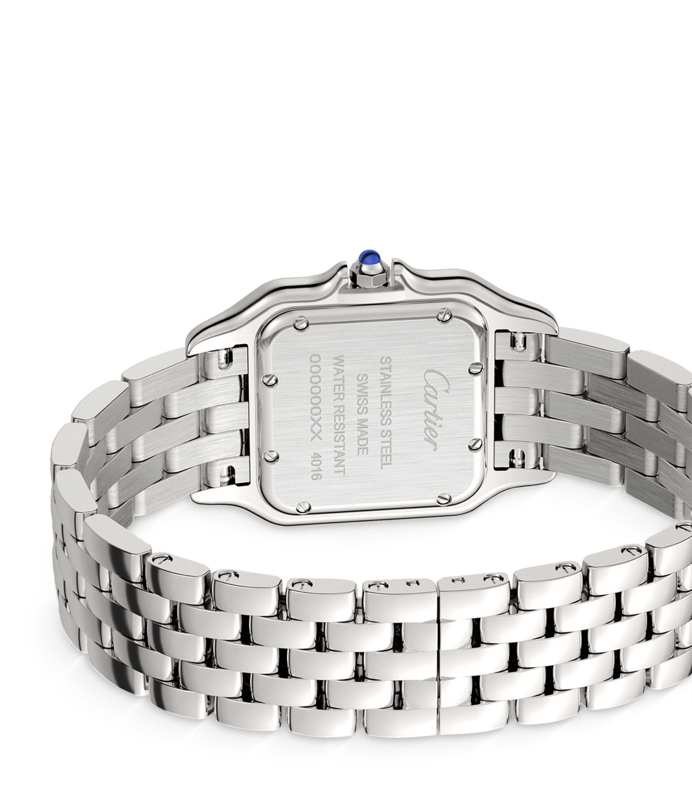 Cartier Small Stainless Steel and Diamond Panthère de Cartier Watch 37mm Grey Image 4