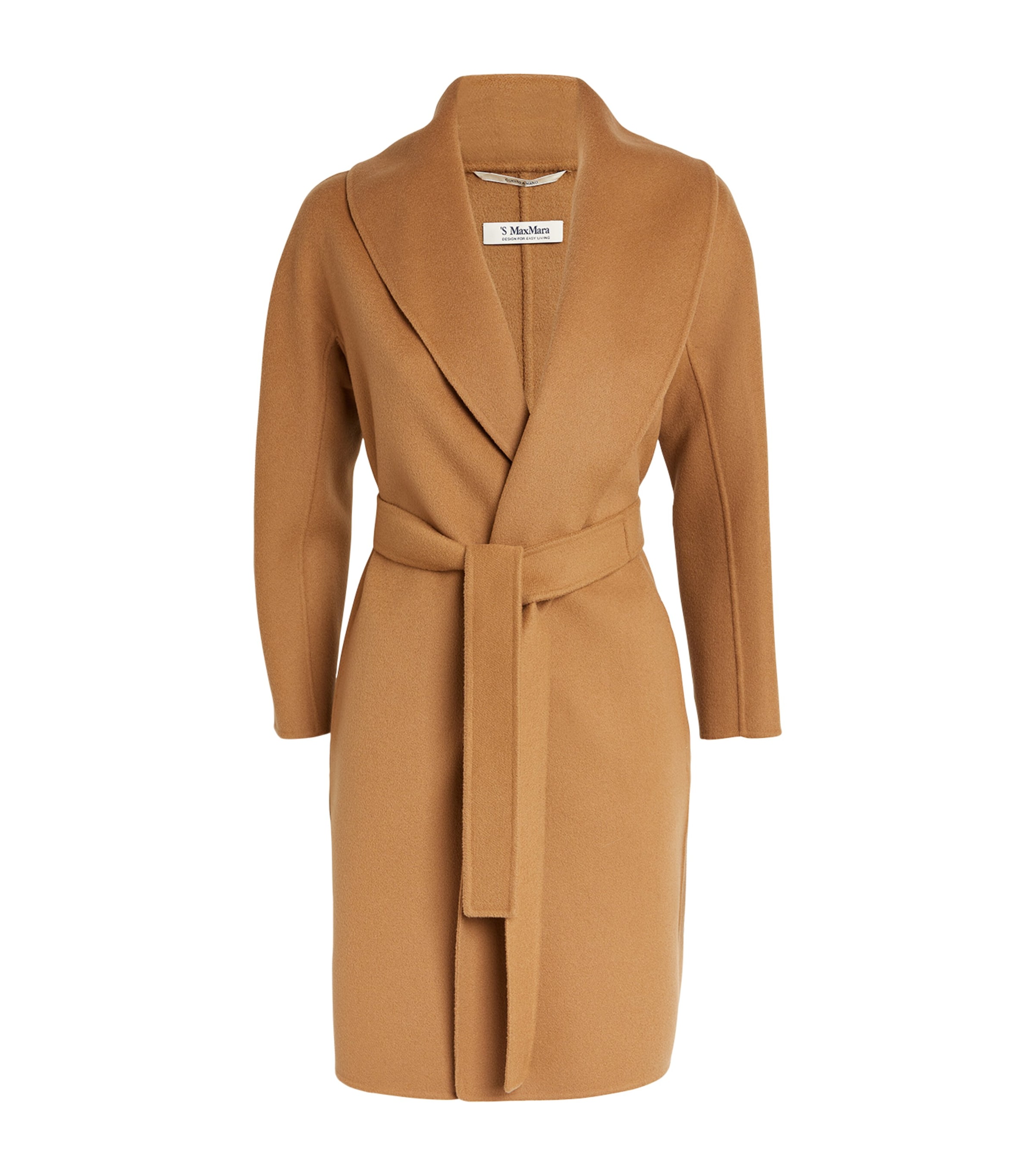 Max Mara Messi Wrap Coat In Beige