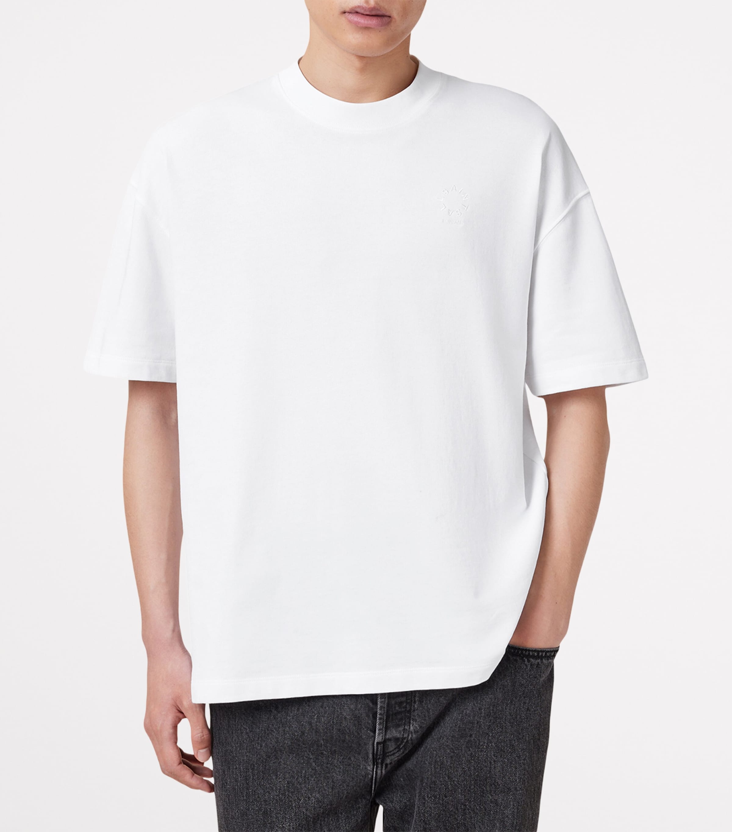 AllSaints White Organic Cotton Haven T-Shirt | Harrods UK AllSaints White Organic Cotton Haven T-Shirt | Harrods UK