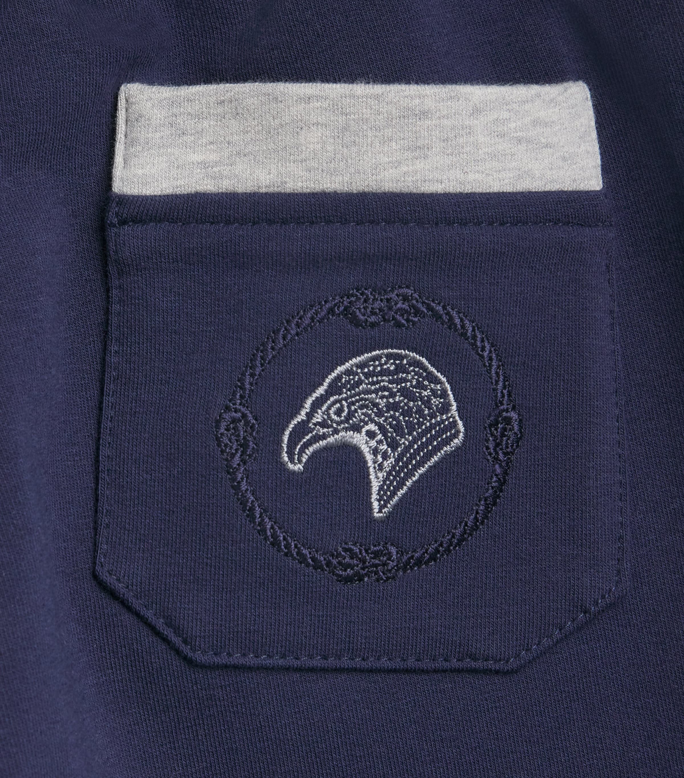 Stefano Ricci Kids Stretch-Cotton Embroidered-Logo Sweatpants (4-16 Years) Blue Image 3