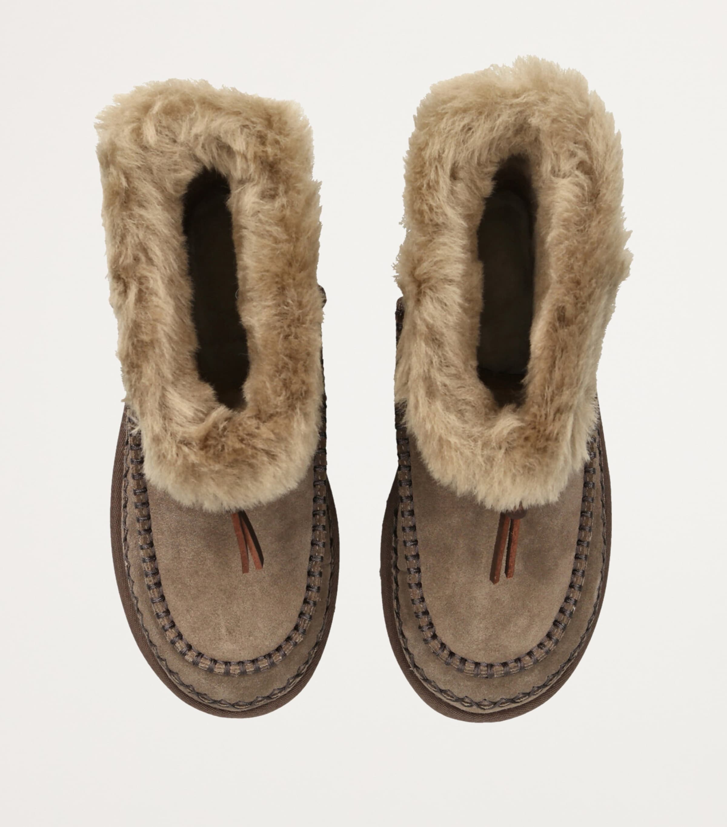 Suede Classic Mini Alpine Boots HICKORY Image 4