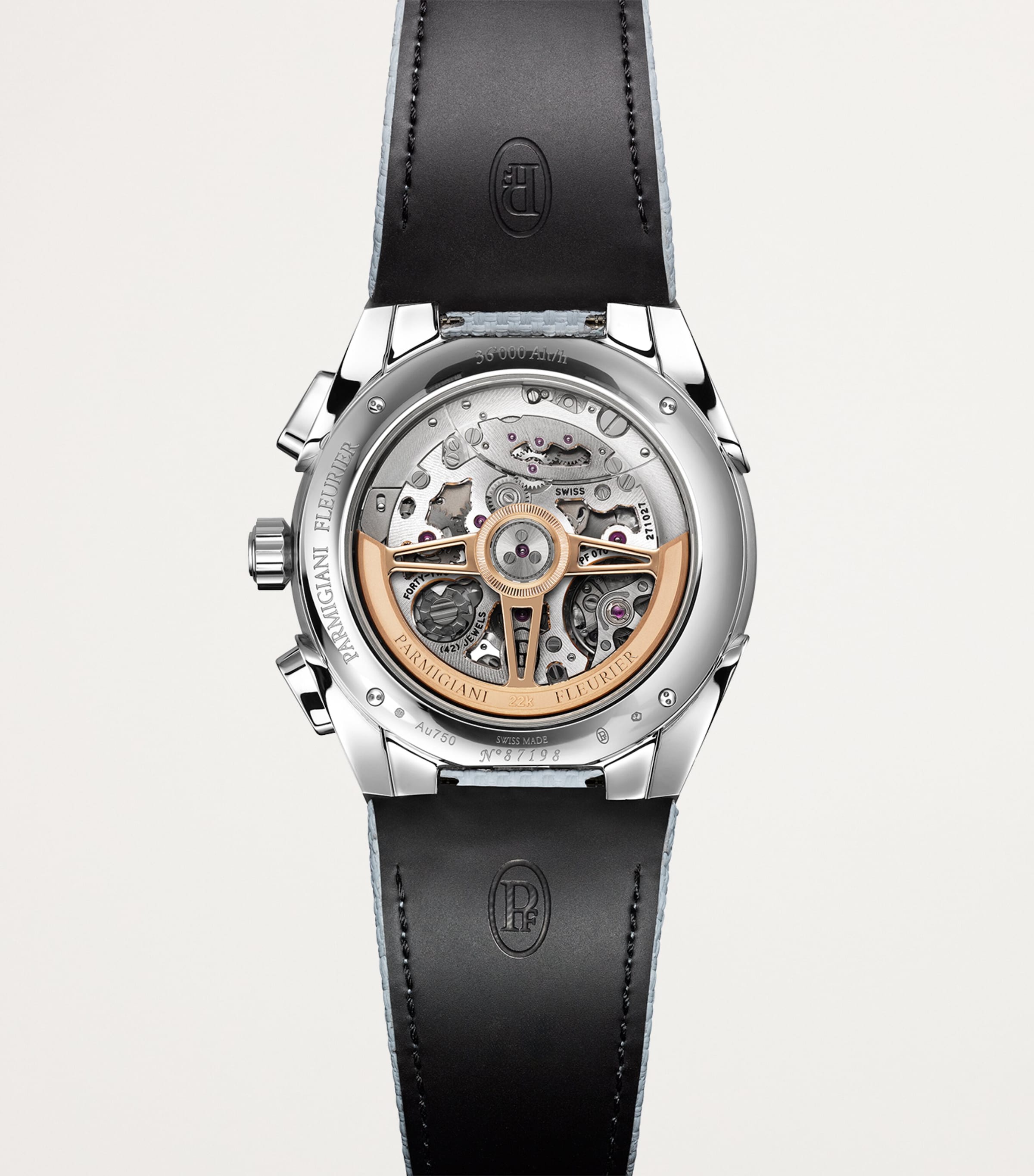 Stainless Steel Tonda Sport Chronograph Watch 42mm SILVER Image 6