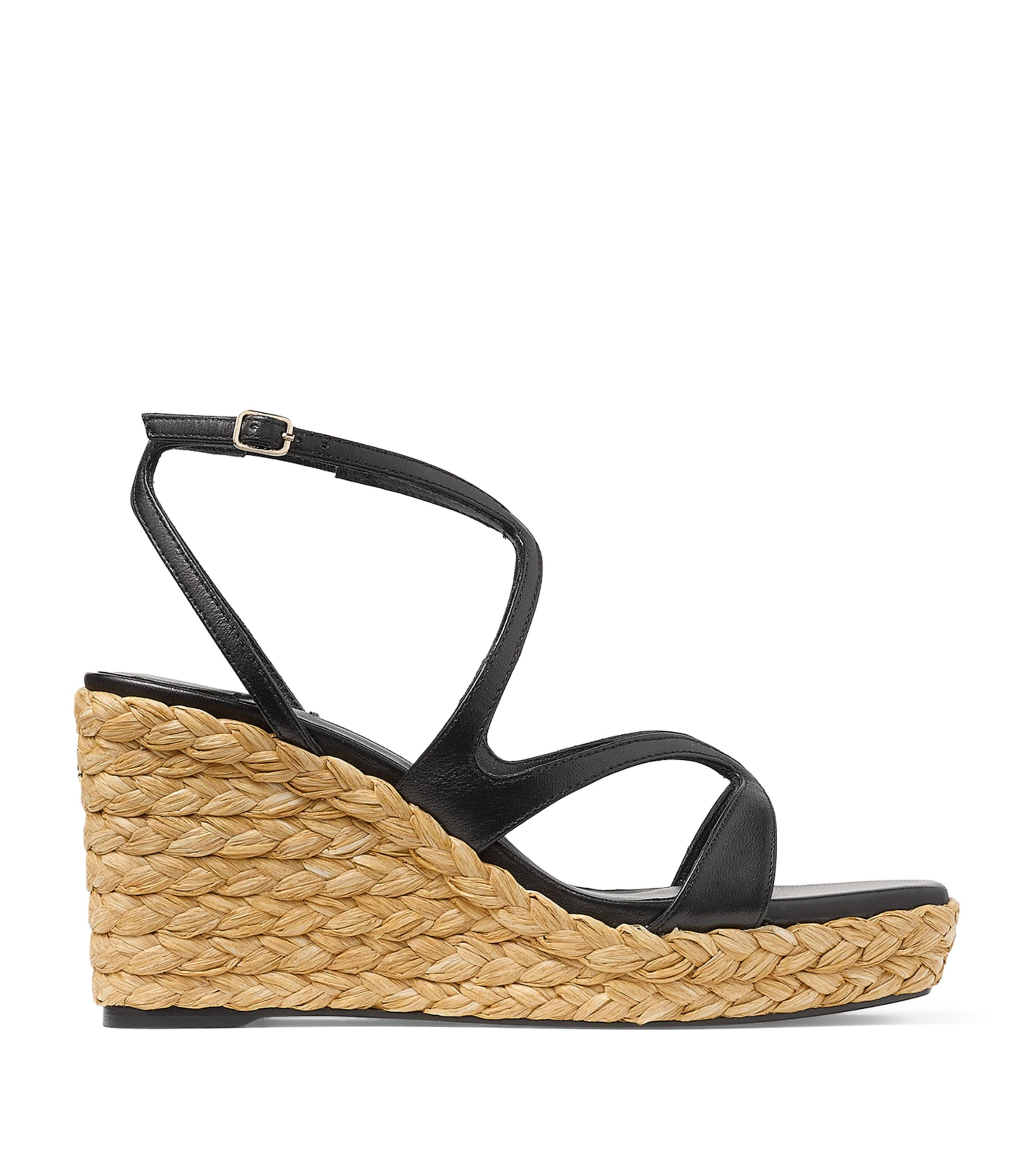 Jimmy Choo Ayla 85 Wedge Sandals Black Image 1