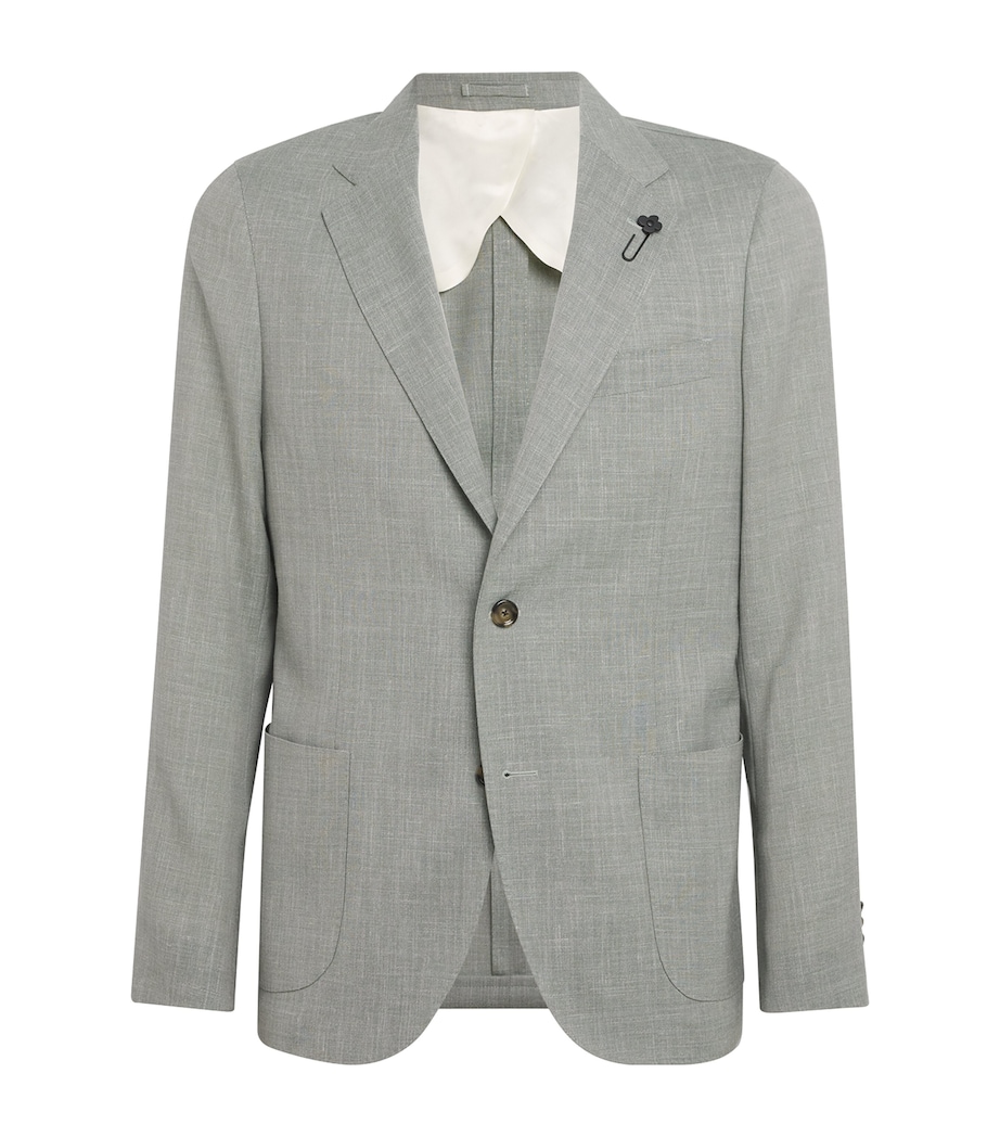 Wool Blazer 510 SAGE GRREN Image 1