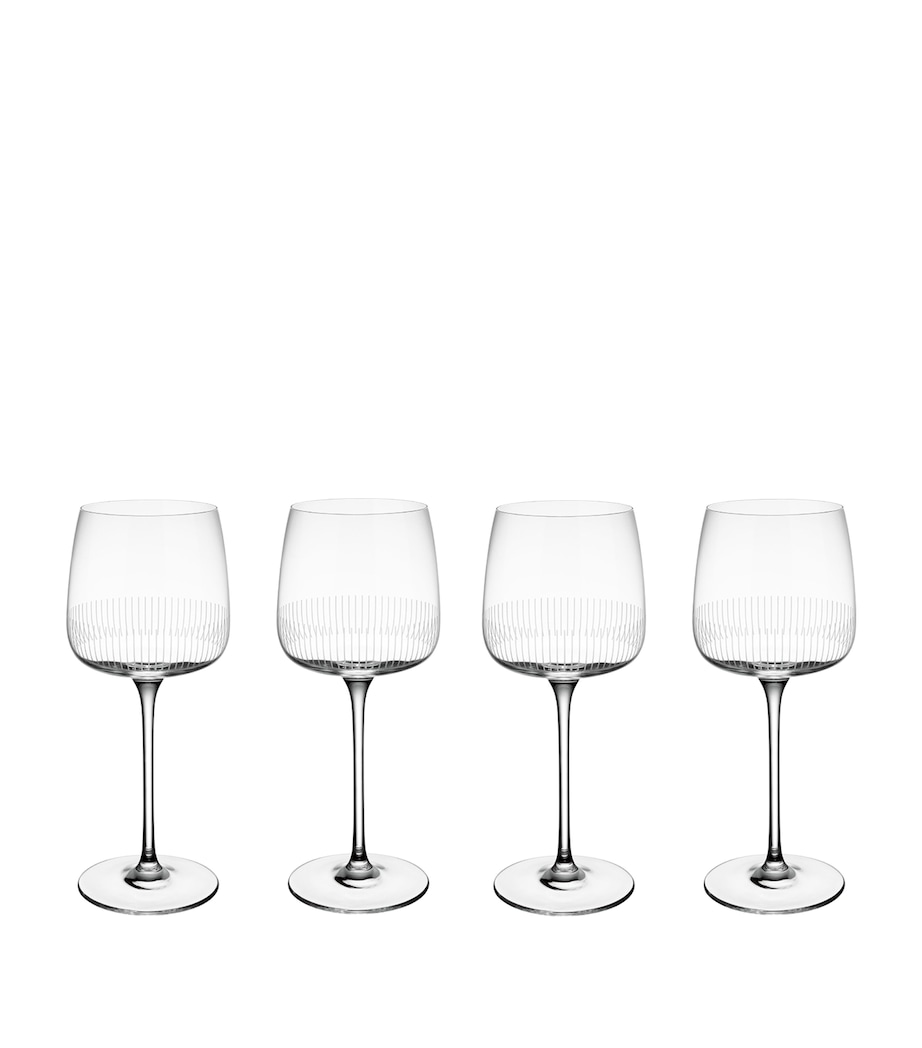Set of 4 Crystal Afina Red Wine Glasses (200ml) CLEAR Image 1