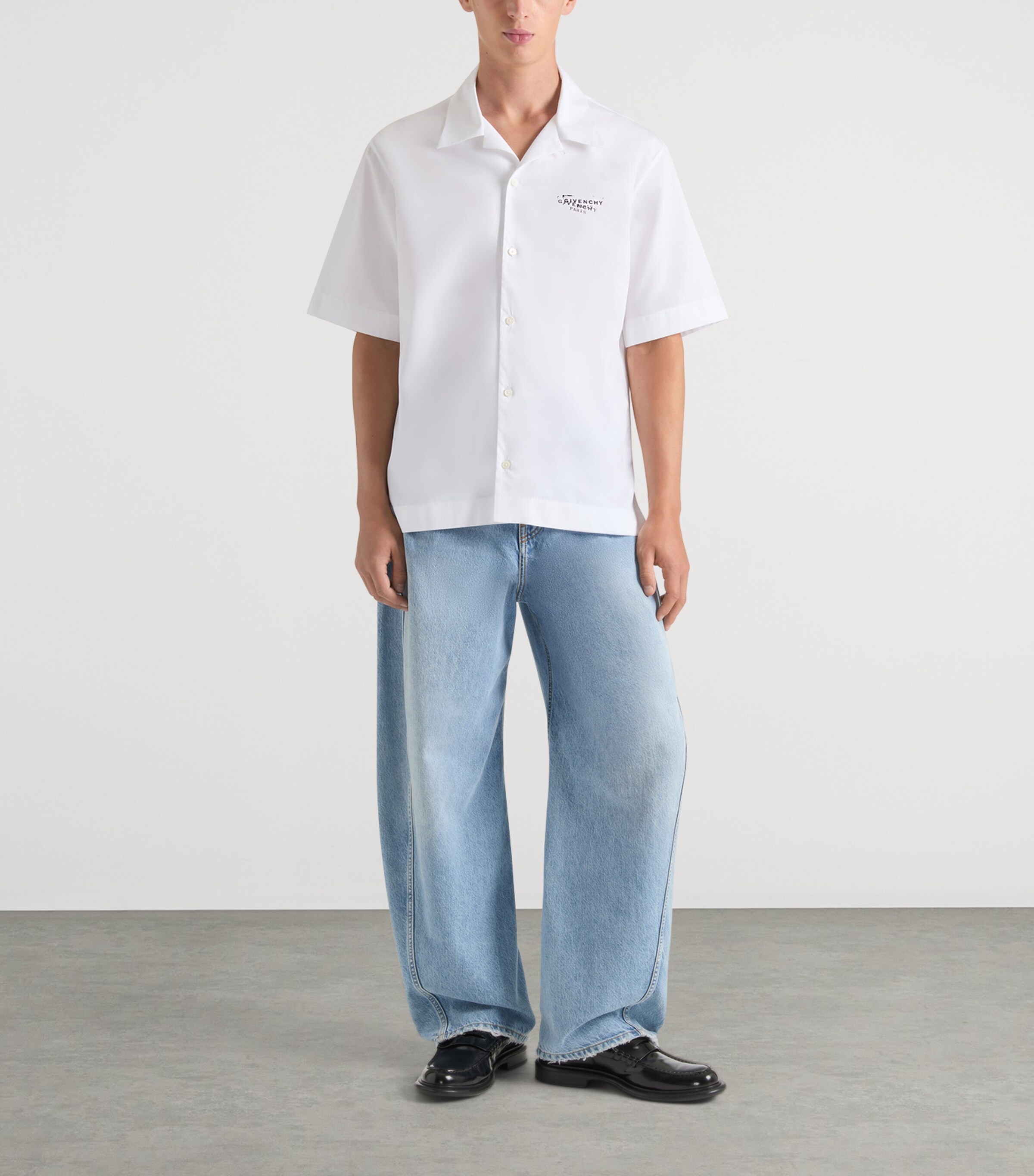 Cotton Logo Shirt WHITE Image 2