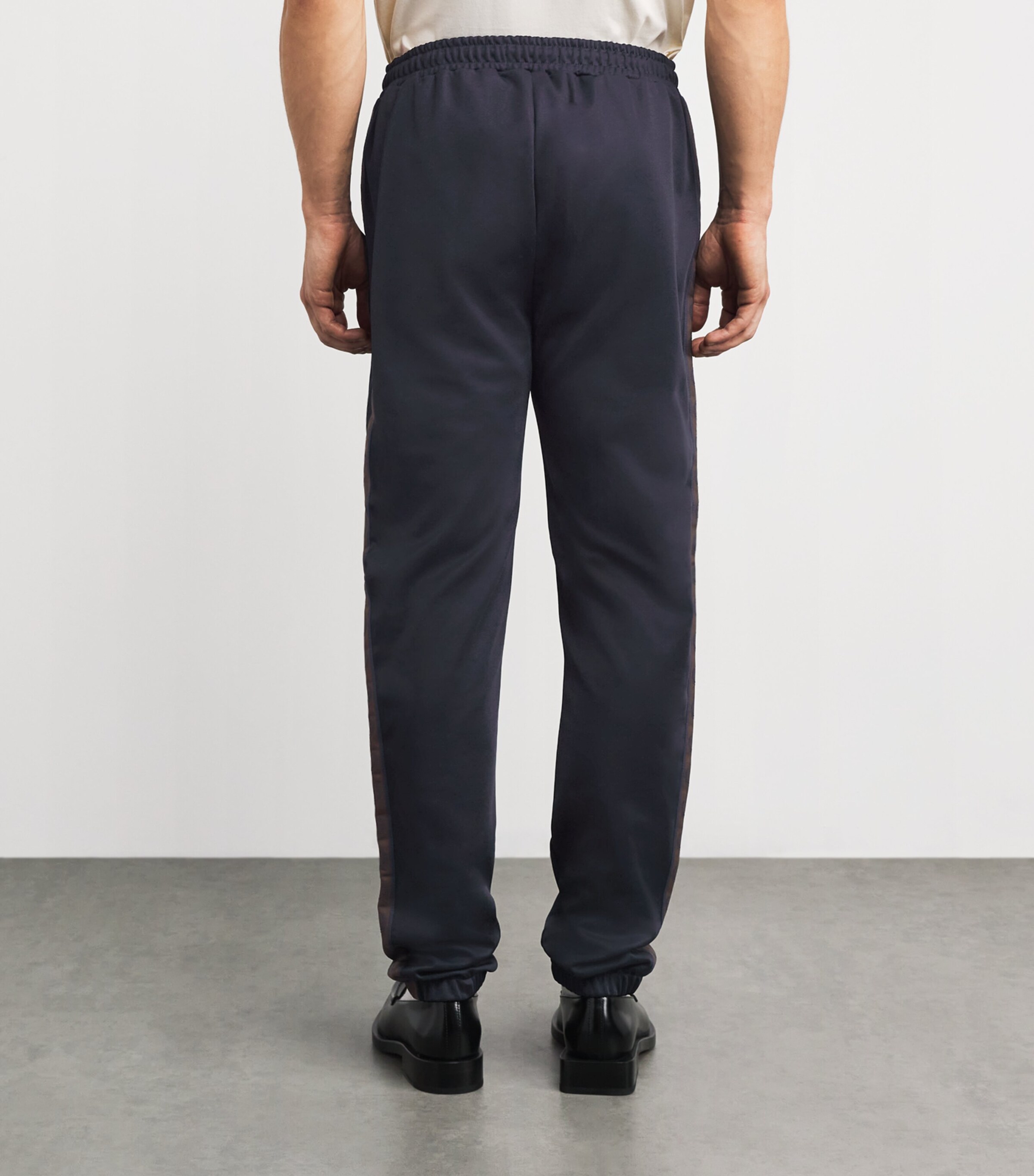 Contrast Tape Sweatpants 40A NAVY/BURNTOBACCO Image 4