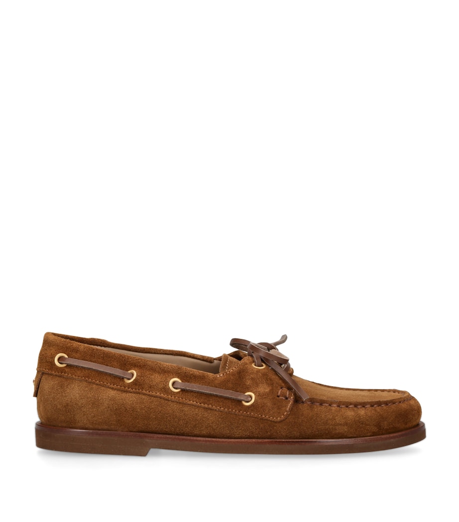Suede Vandee Boat Shoes TAN Image 1