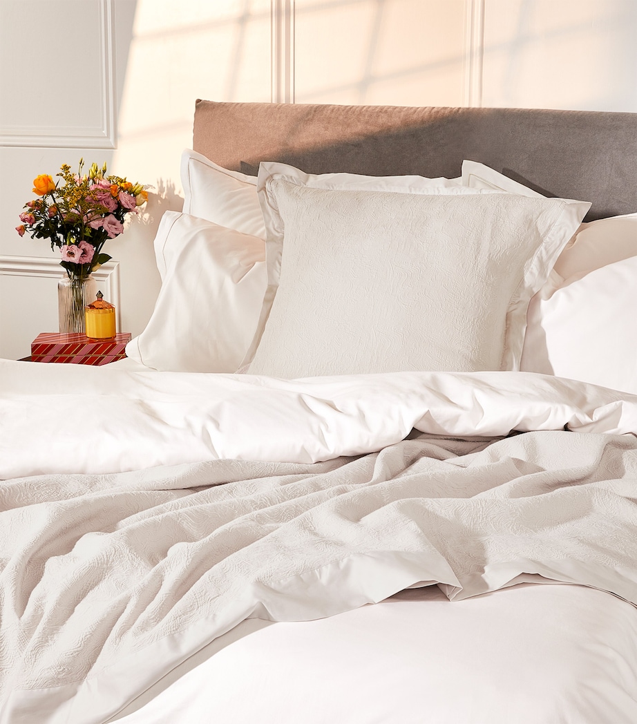 Aura Square Cushion (65cm x 65cm) PALE GREY Image 3