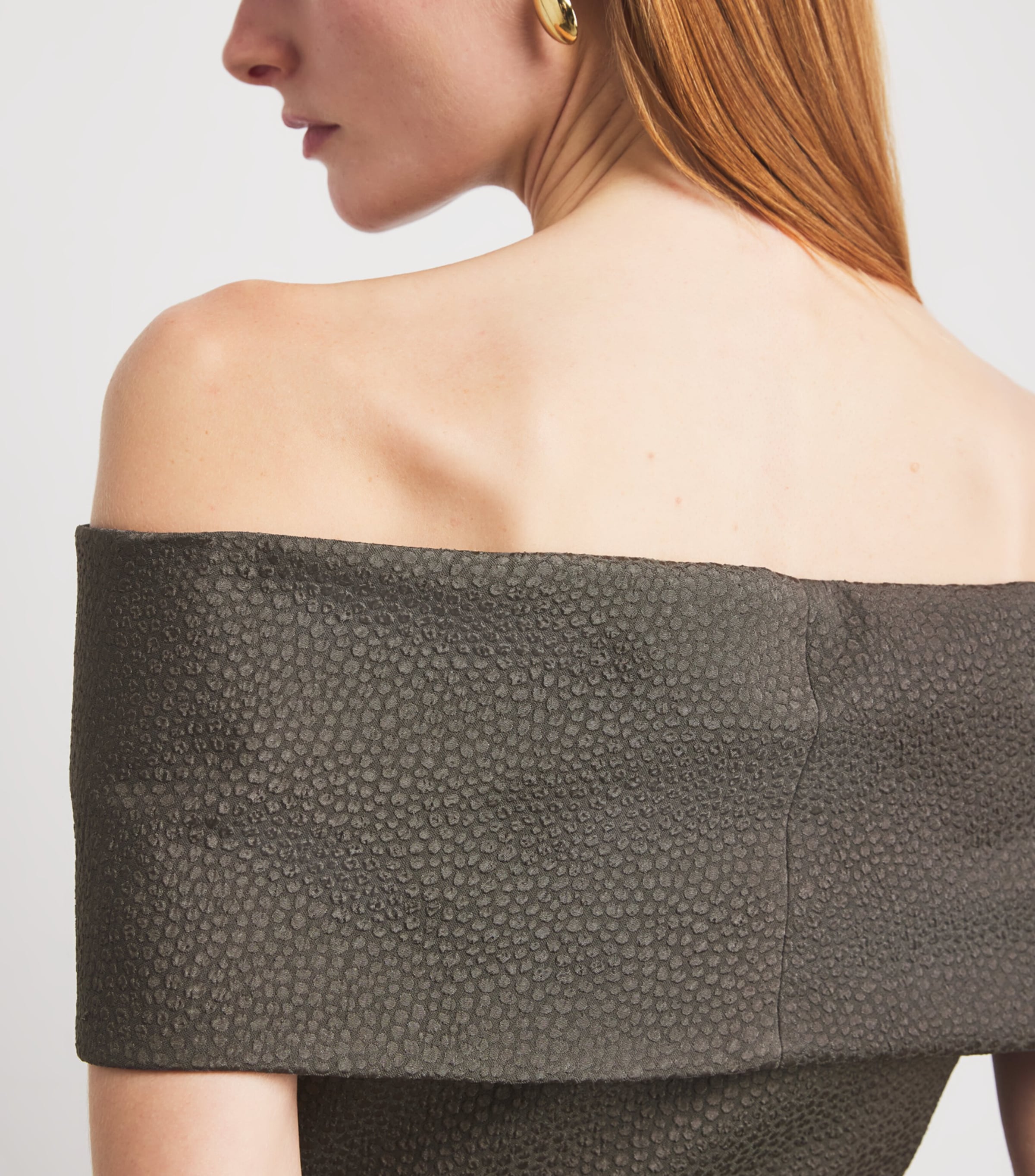 Jacquard Playtime Midi Dress SLATE GREY Image 6