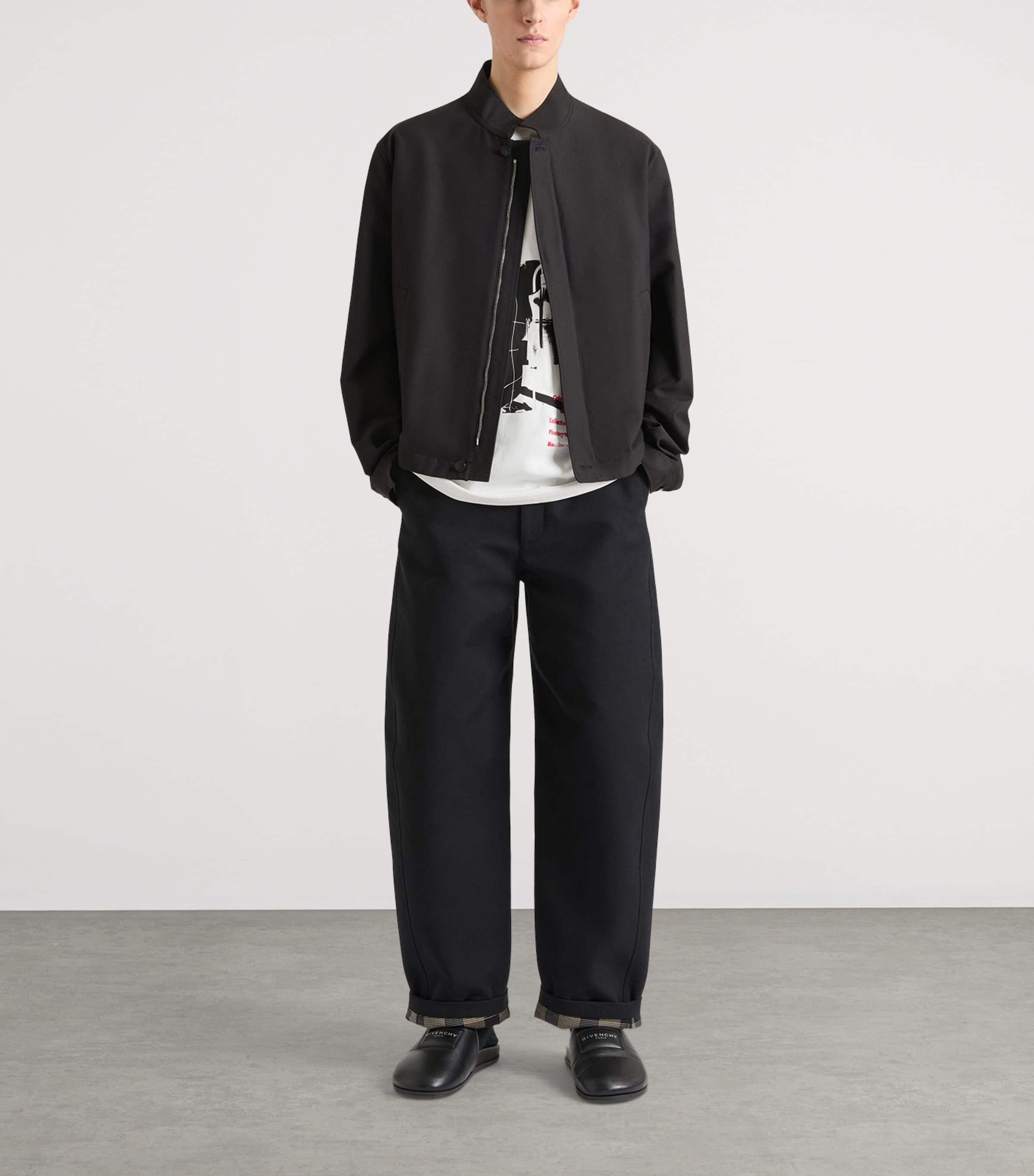 Givenchy Mens Zip-Up Bomber Jacket Image 2