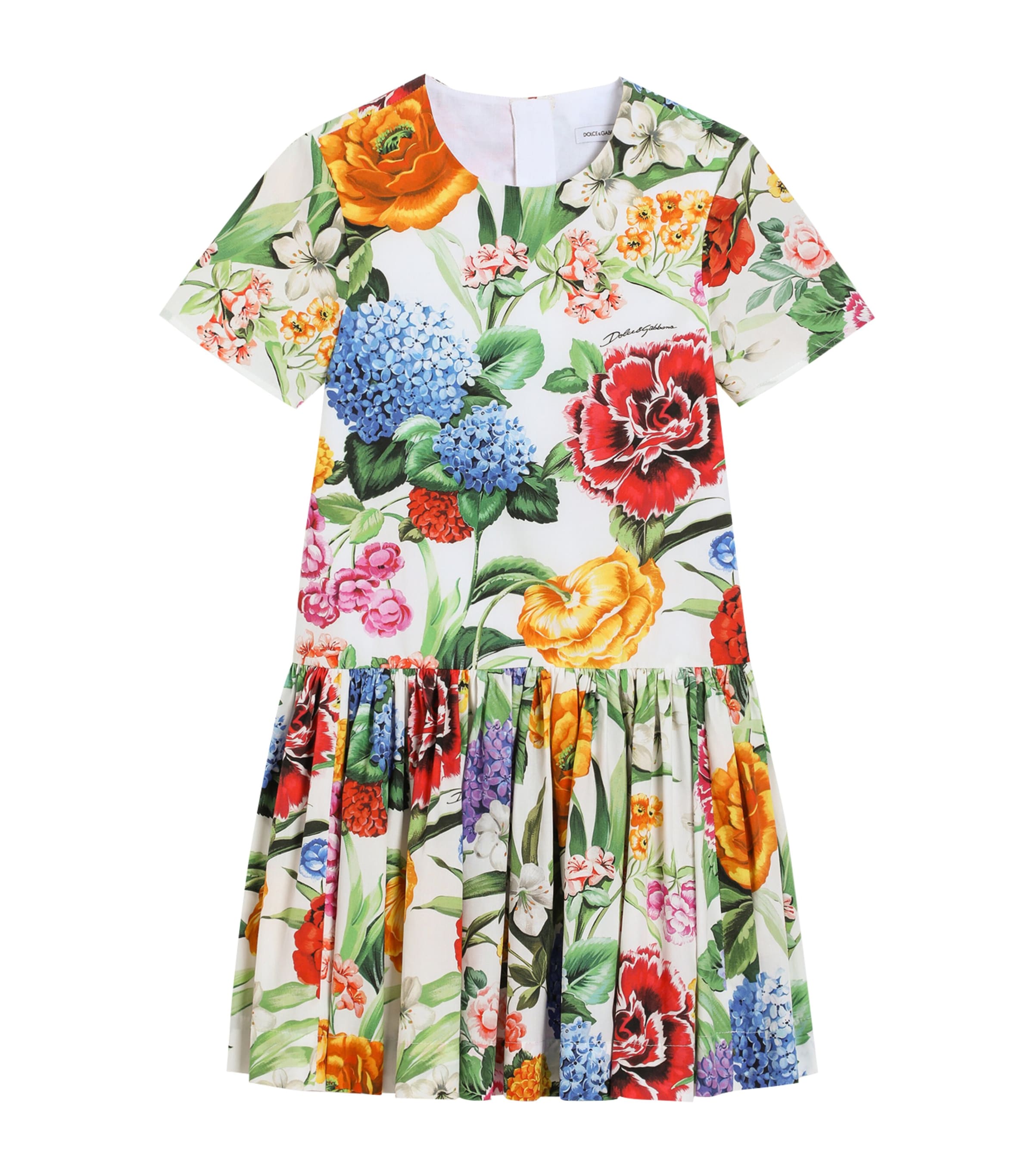Cotton Floral Dress (8-12+ Years) HA5KU-MIX FIORI Image 1