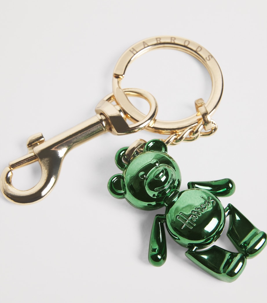 Jointed Bear Keyring HARRODS GREEN Image 2