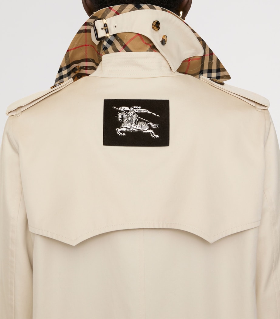 Burberry Womens Cotton Summerside Trench Coat Stone Beige Image 6