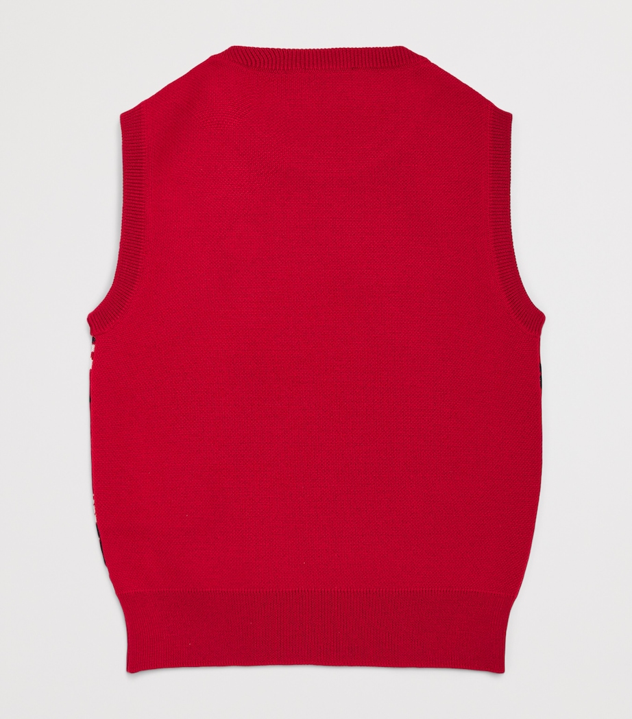 Moncler Enfant Virgin Wool Duck Sweater Vest (4-6 Years) Image 2