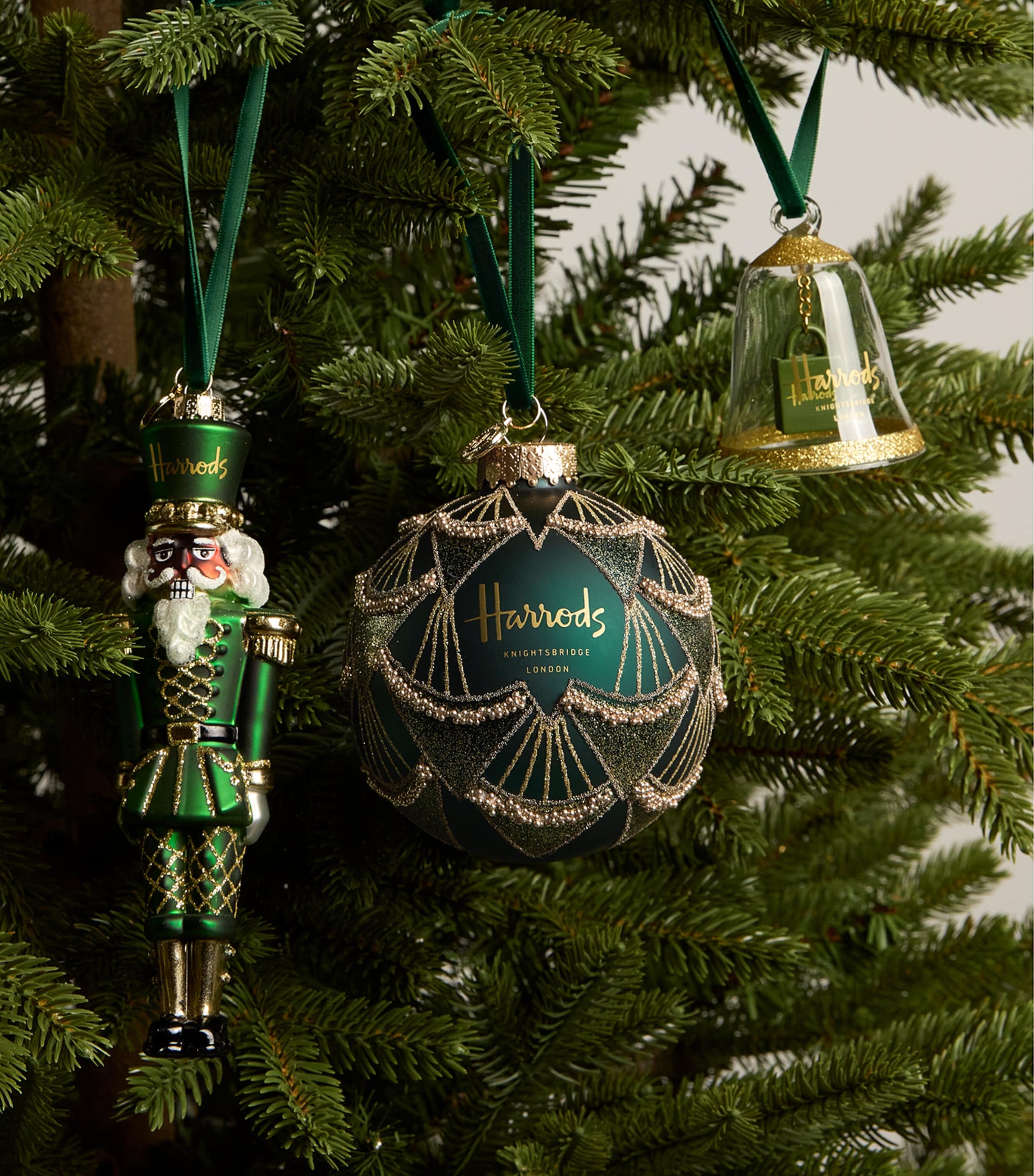 Harrods Green Glass-Blown Embellished Bauble | Christmas | Designers | Harrods | Decorations | Baubles | Home Accessories | Ornaments Harrods Green Glass-Blown Embellished Bauble | Christmas | Designers | Harrods | Decorations | Baubles | Home Accessories | Ornaments