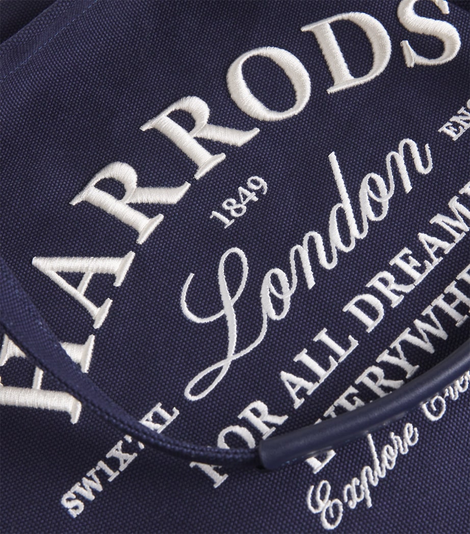 Large Embroidered Logo Tote Bag NAVY Image 6