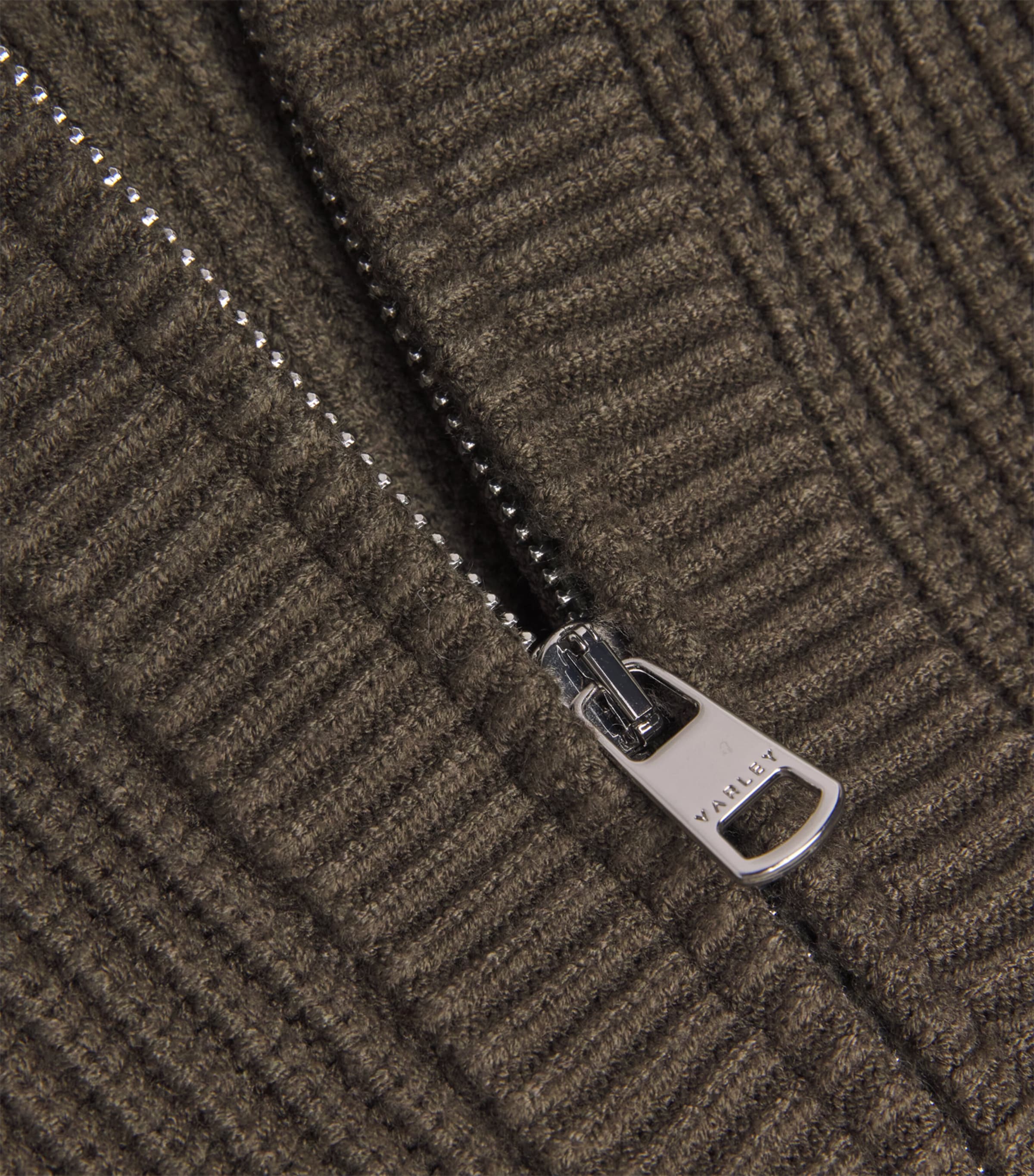 Ribbed Half-Zip Maura Sweater OLIVE NIGHT Image 5