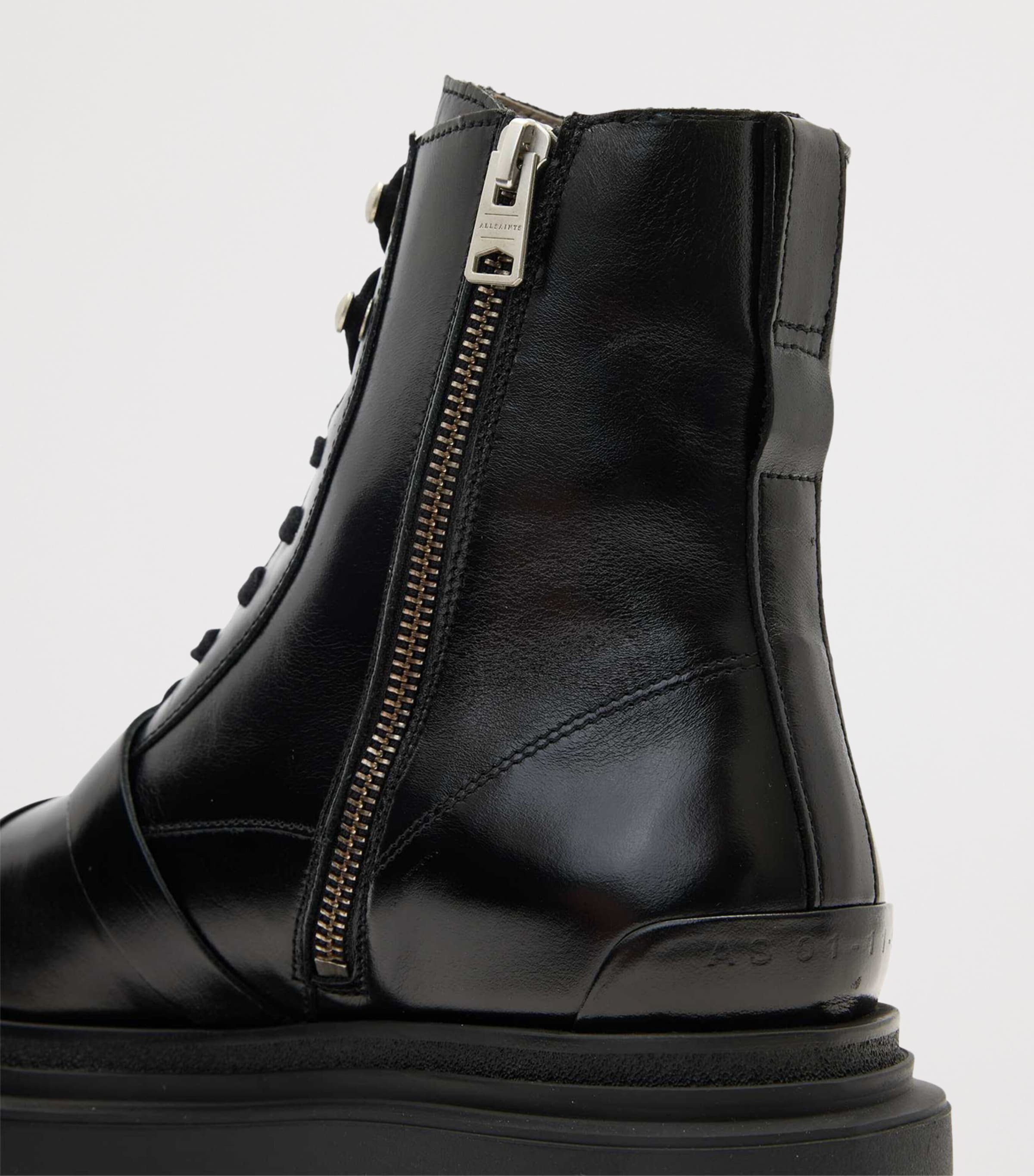 Leather Astrid Ankle Boots 55 BLACK SHINE Image 5