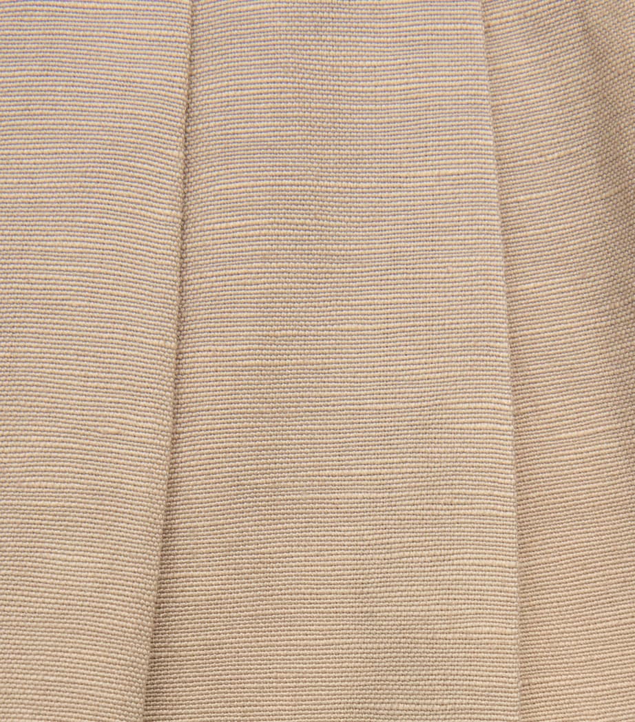 Studio Nicholson Mens Double Pleated Volume Trousers Sand Image 6