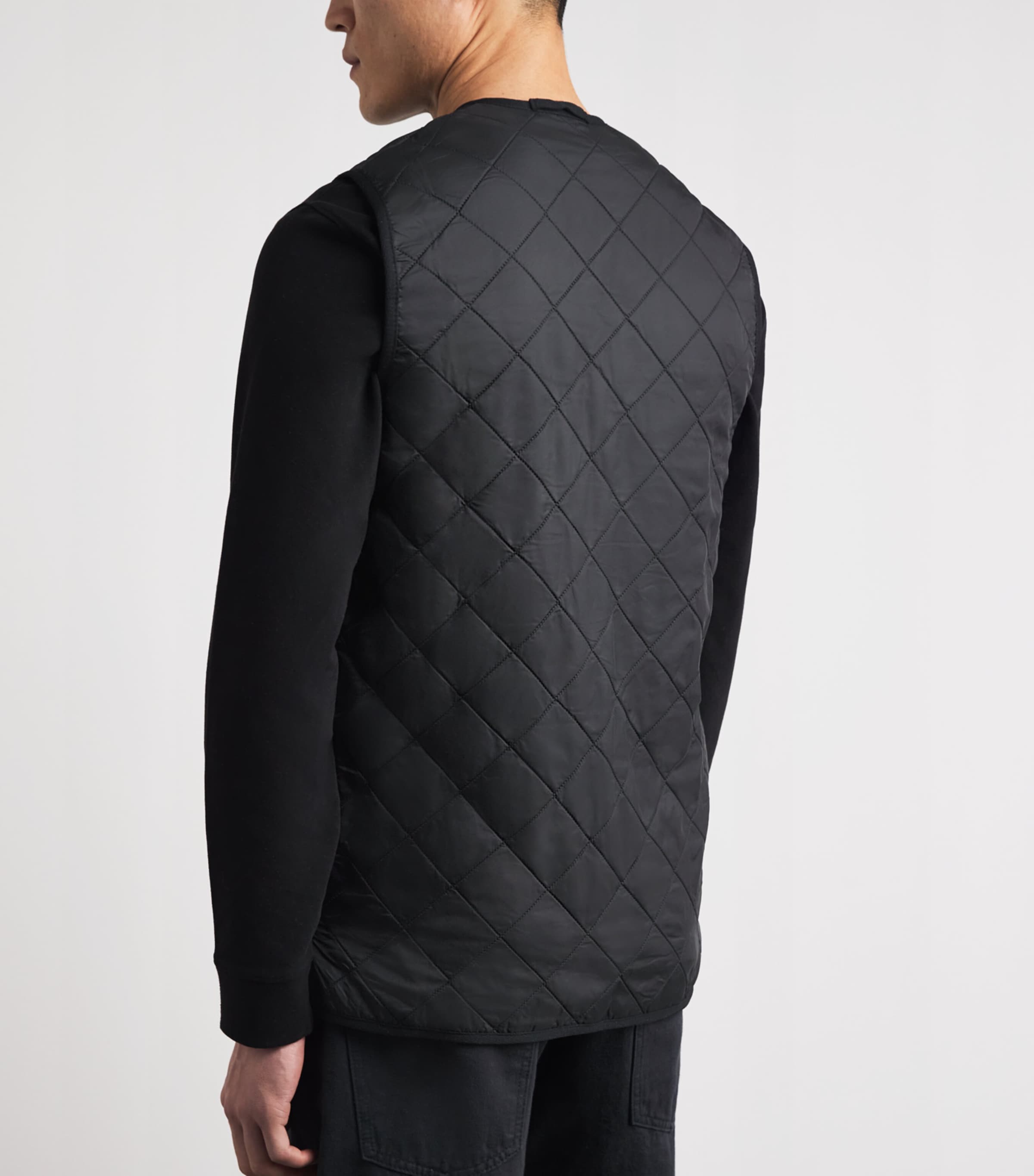 Barbour Mens Polarquilt Zip-In Gilet Liner Black Image 5