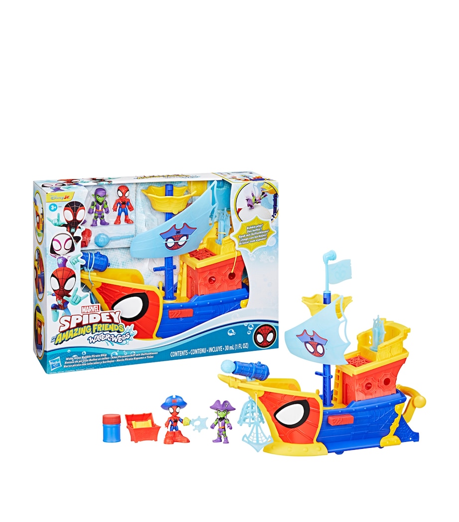 Spider-Man Webs Ahoy Bubble Pirate Ship Playset MULTI Image 2