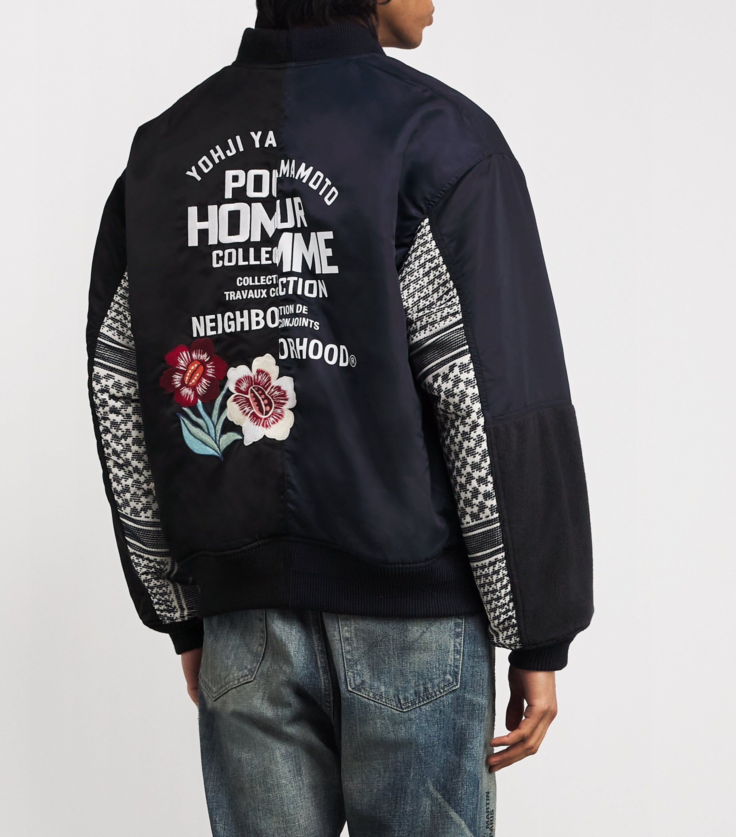 Yohji Yamamoto Black x Neighborhood Bomber Jacket | Harrods AE