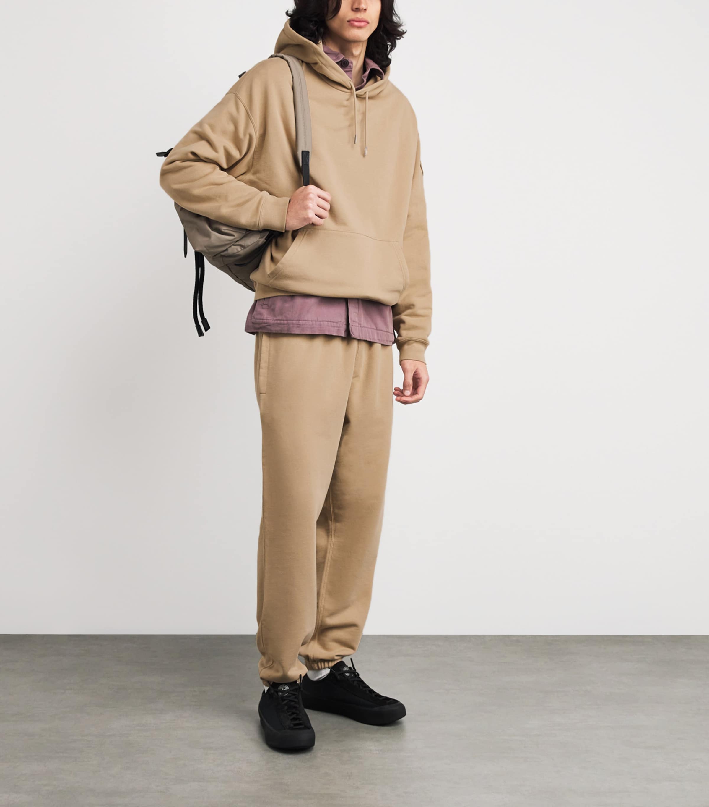 Canada Goose Mens Organic Cotton Tonal Rove Sweatpants Ecru Beige Image 2