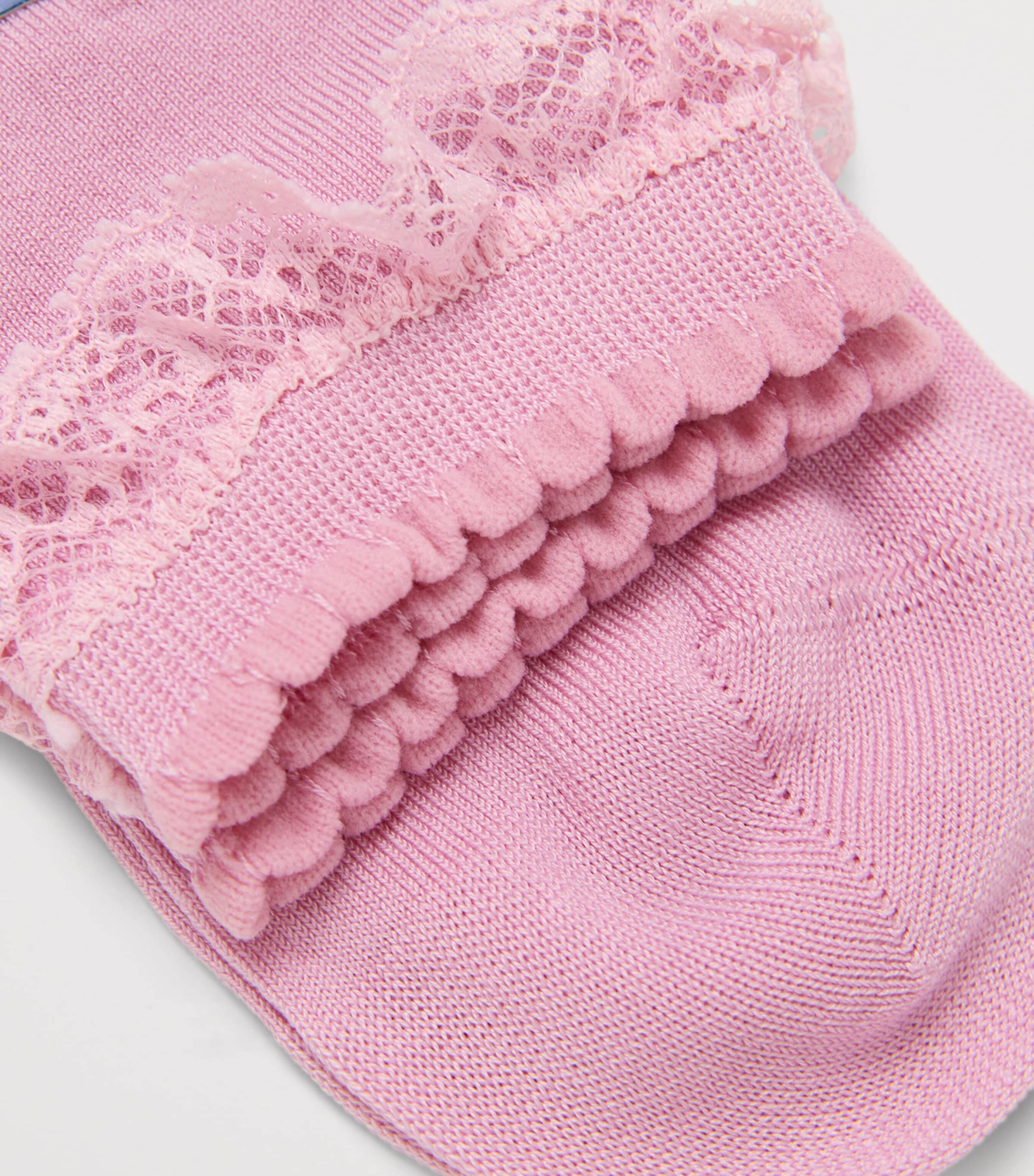 Organic Cotton Romantic Lace Socks 8663 THULIT Image 2