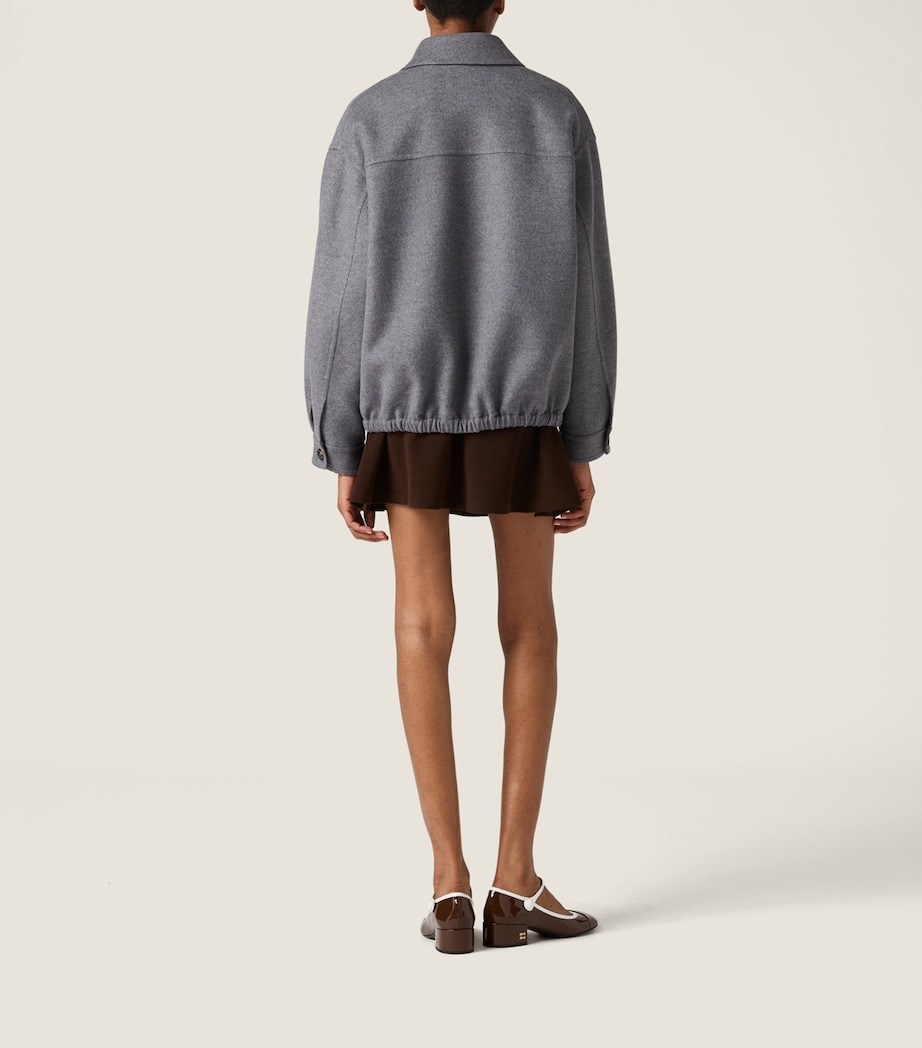 Wool-Cashmere Shirt Jacket F0031 Image 5