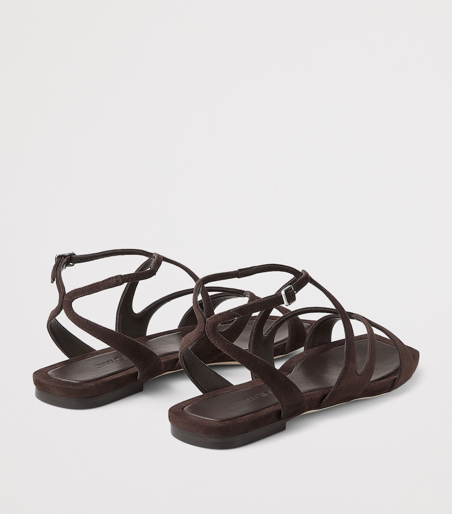 Jimmy Choo Ayla Suede Sandals Chocolate Image 3