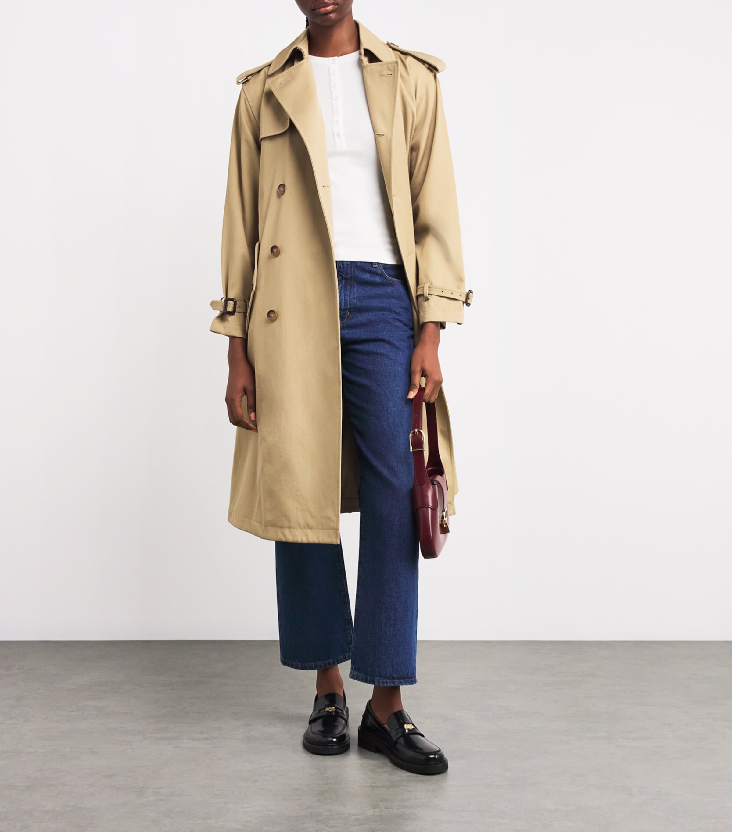 Cotton Buttoned Top BRIGHT WHITE Image 2