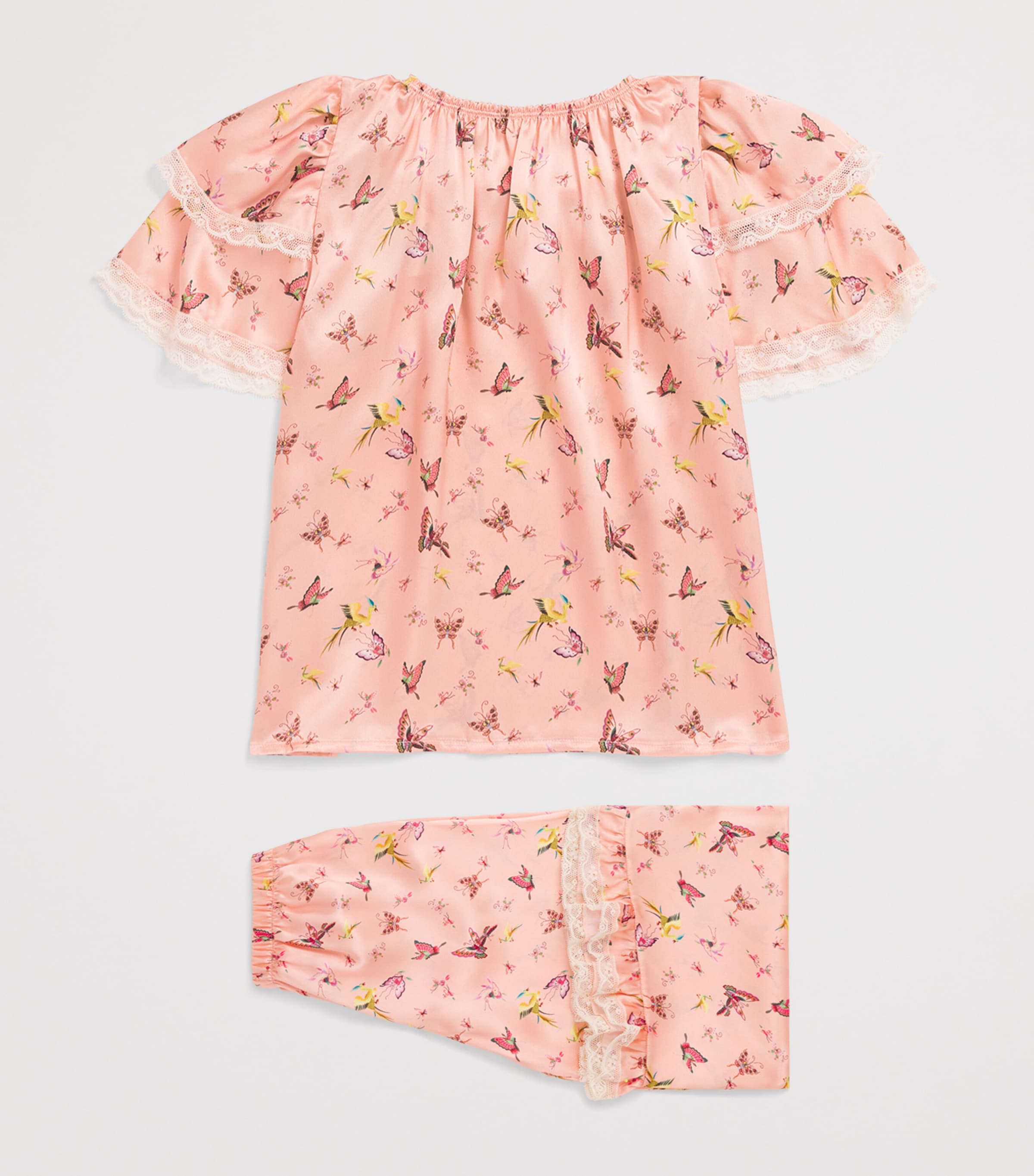 Amiki Lilya Pyjama Set (2-14 Years) Dusty Pnk Bttrfls Image 2