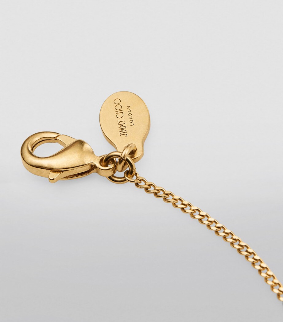 Diamond JC Chain Necklace GOLD Image 5