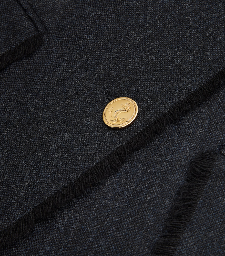 Wide-Lapel Overcoat NAVY Image 5