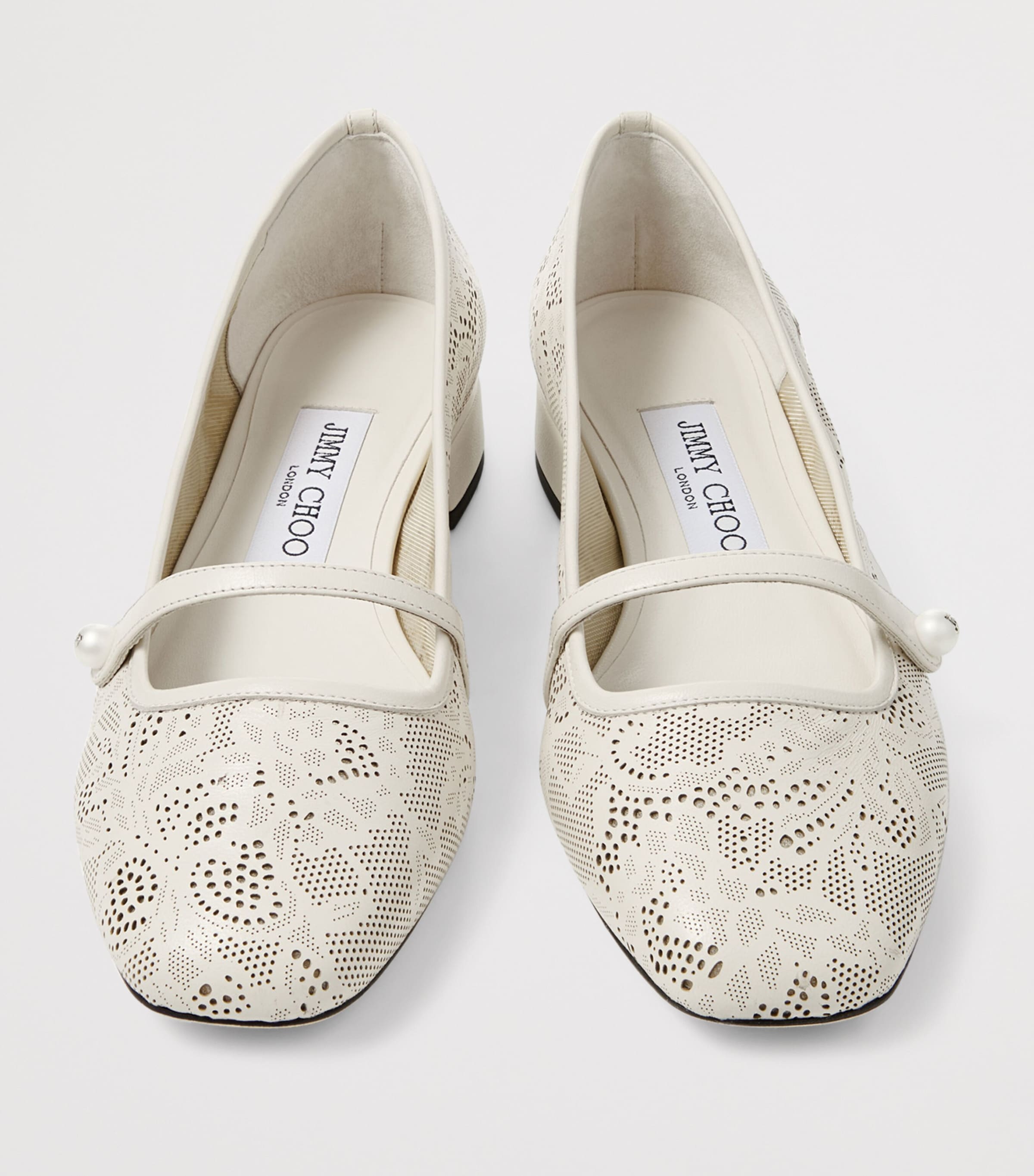 Jimmy Choo Elisa 25 Ballet Pumps Latte Image 4