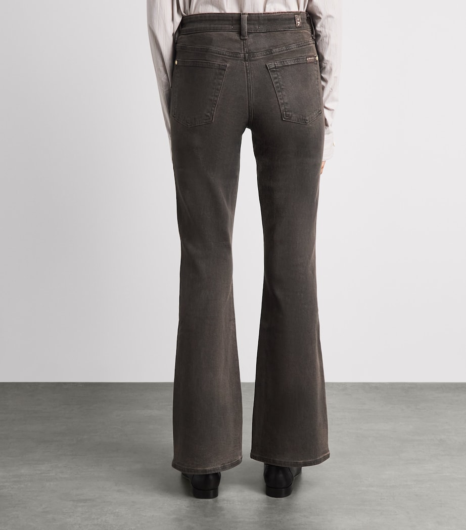 7 For All Mankind Womens Coated The Leggy Bootcut Jeans Vntg Ctng Brwn Image 5