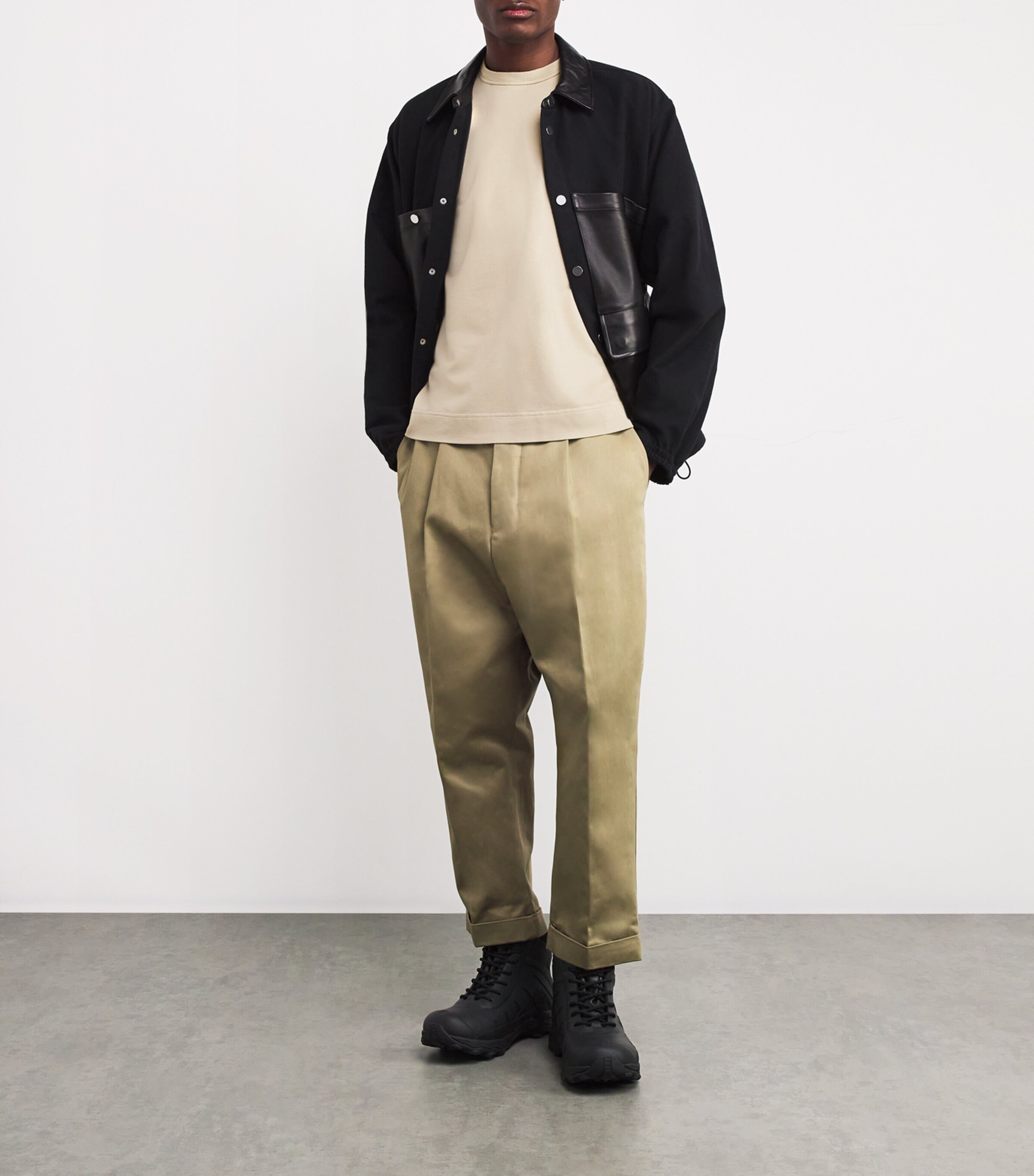 Stone Island Mens Stretch-Cotton Ghost Sweatshirt Image 2