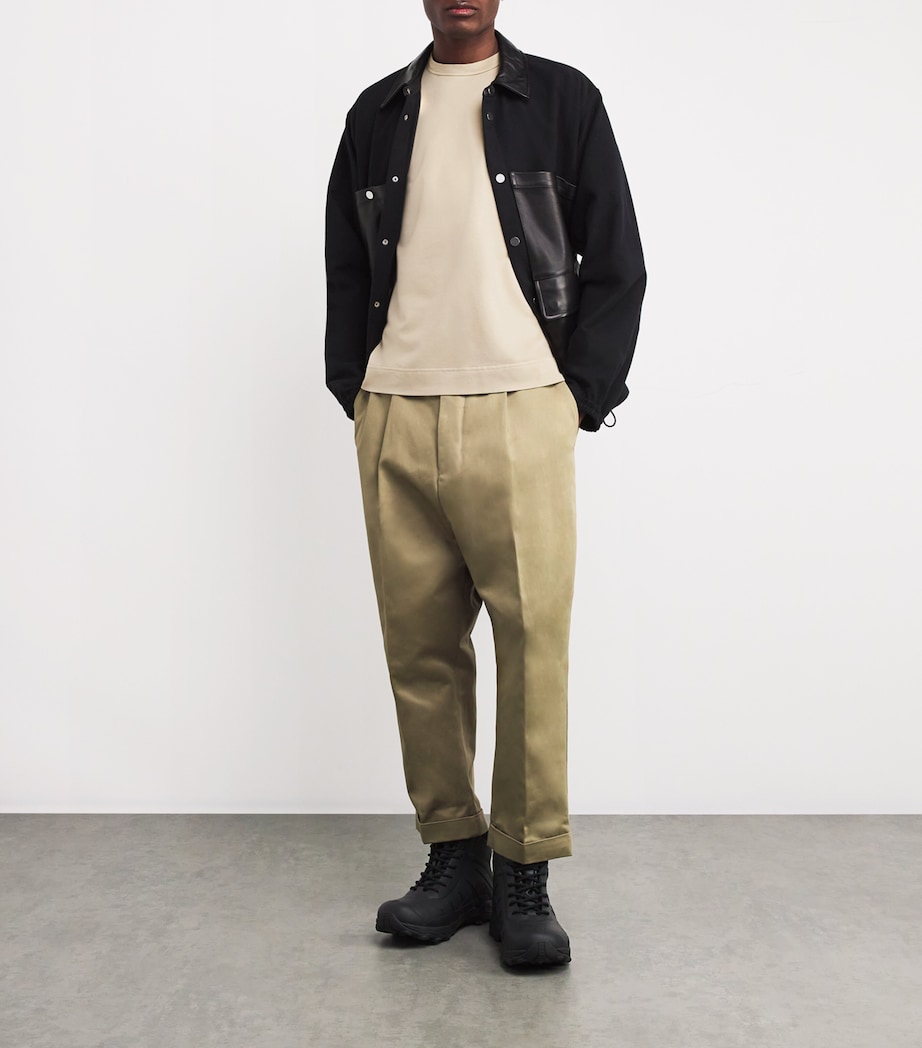 Stone Island Mens Stretch-Cotton Ghost Sweatshirt Image 2