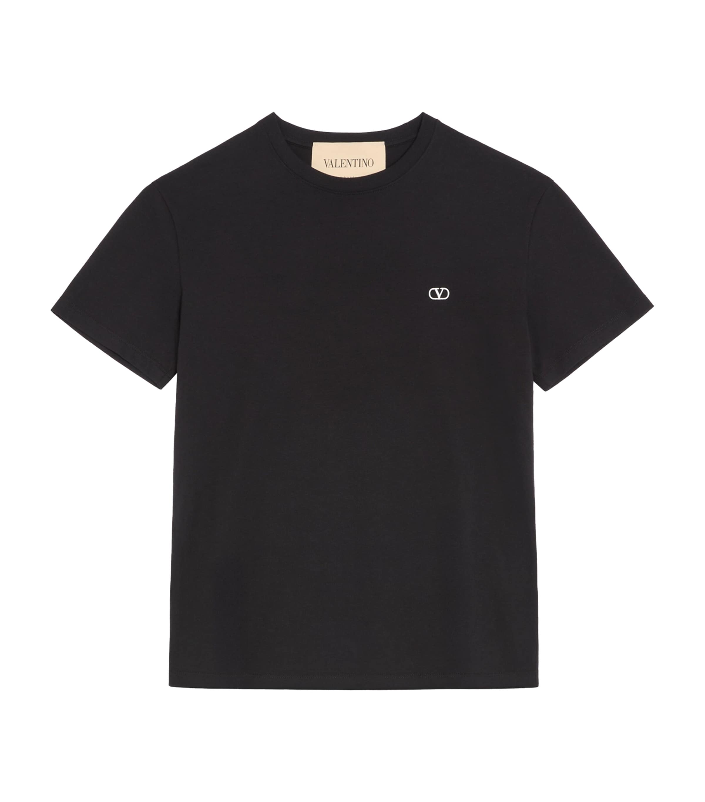 Valentino Mens Cotton VLogo T-Shirt Image 1