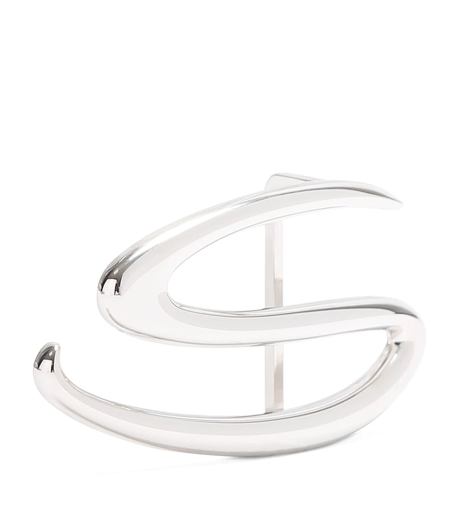 Santoni ‘S’ Belt Buckle Silver Image 2