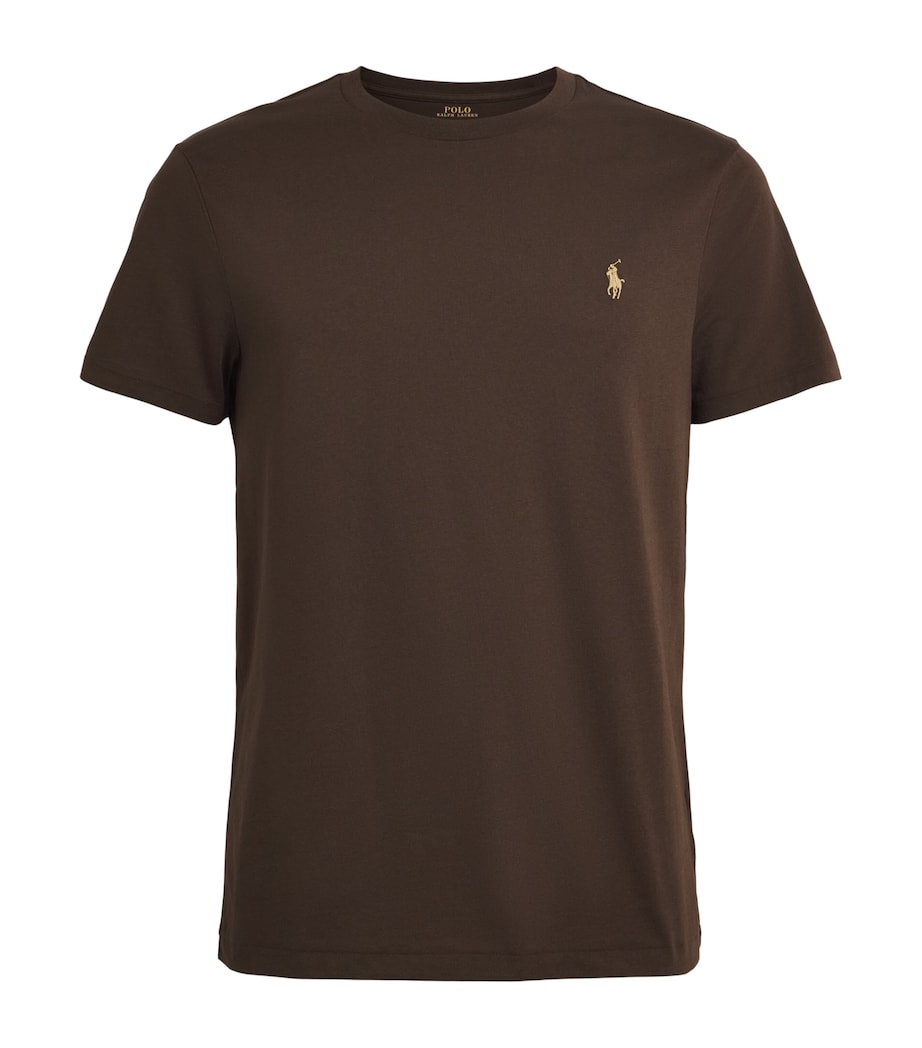 Polo Ralph Lauren Mens Cotton Polo Pony T-Shirt Nutmeg Image 1