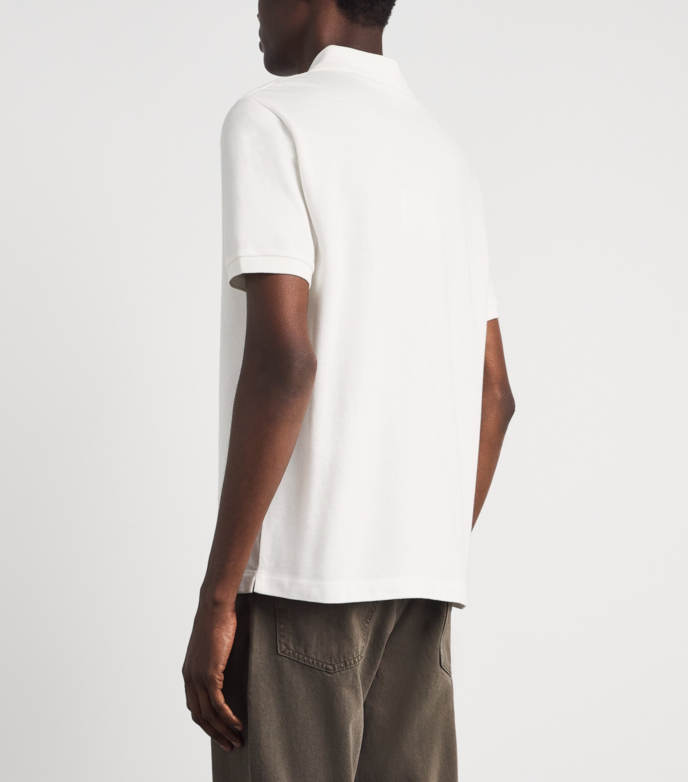 A.P.C. Mens Cotton Logo Polo Shirt Aab White Image 5