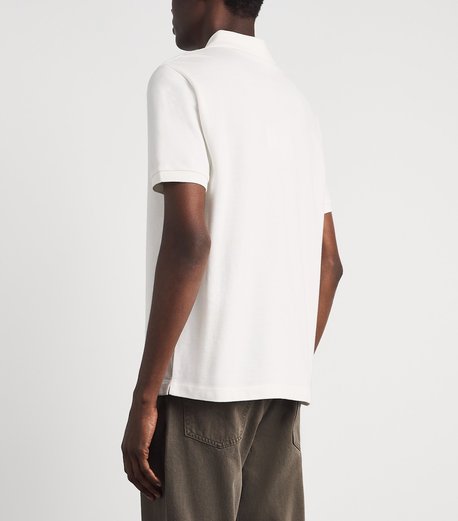 A.P.C. Mens Cotton Logo Polo Shirt Aab White Image 5