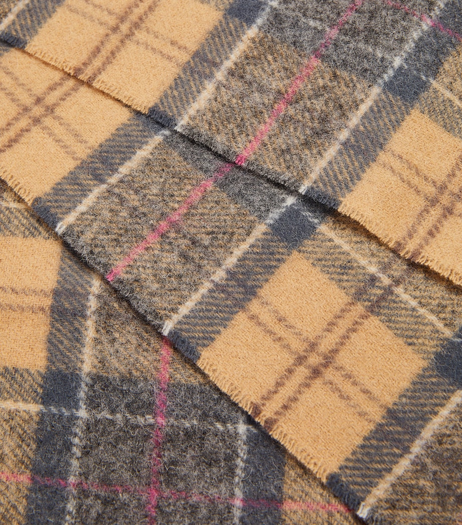 Wool Tartan Scarf MULTI Image 9