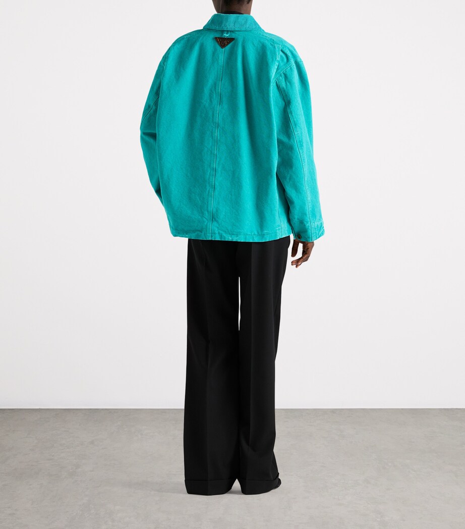 Canvas Trucker Jacket F0136 Image 5