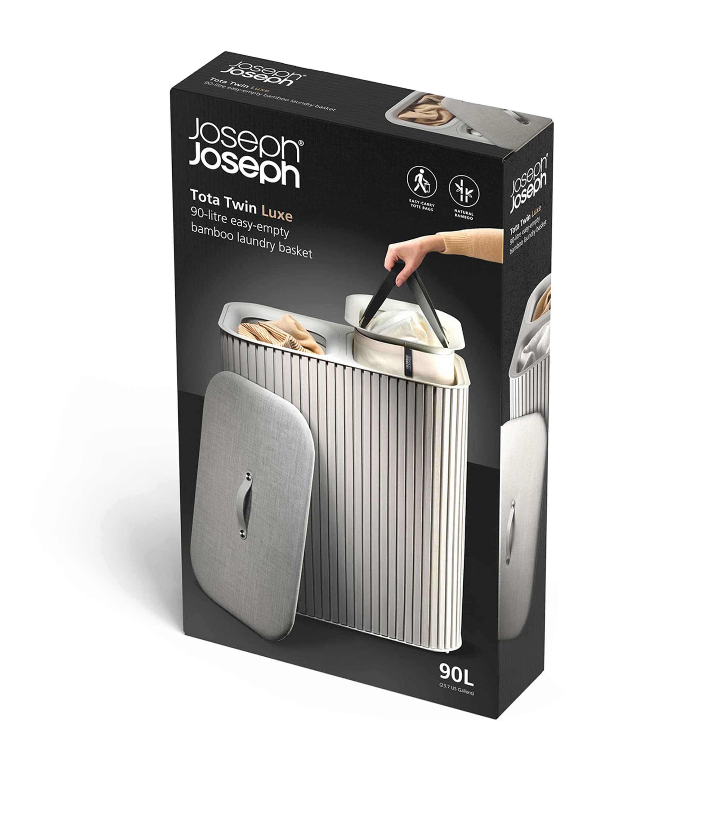 Tota Luxe Laundry Basket (90L) ECRU Image 6