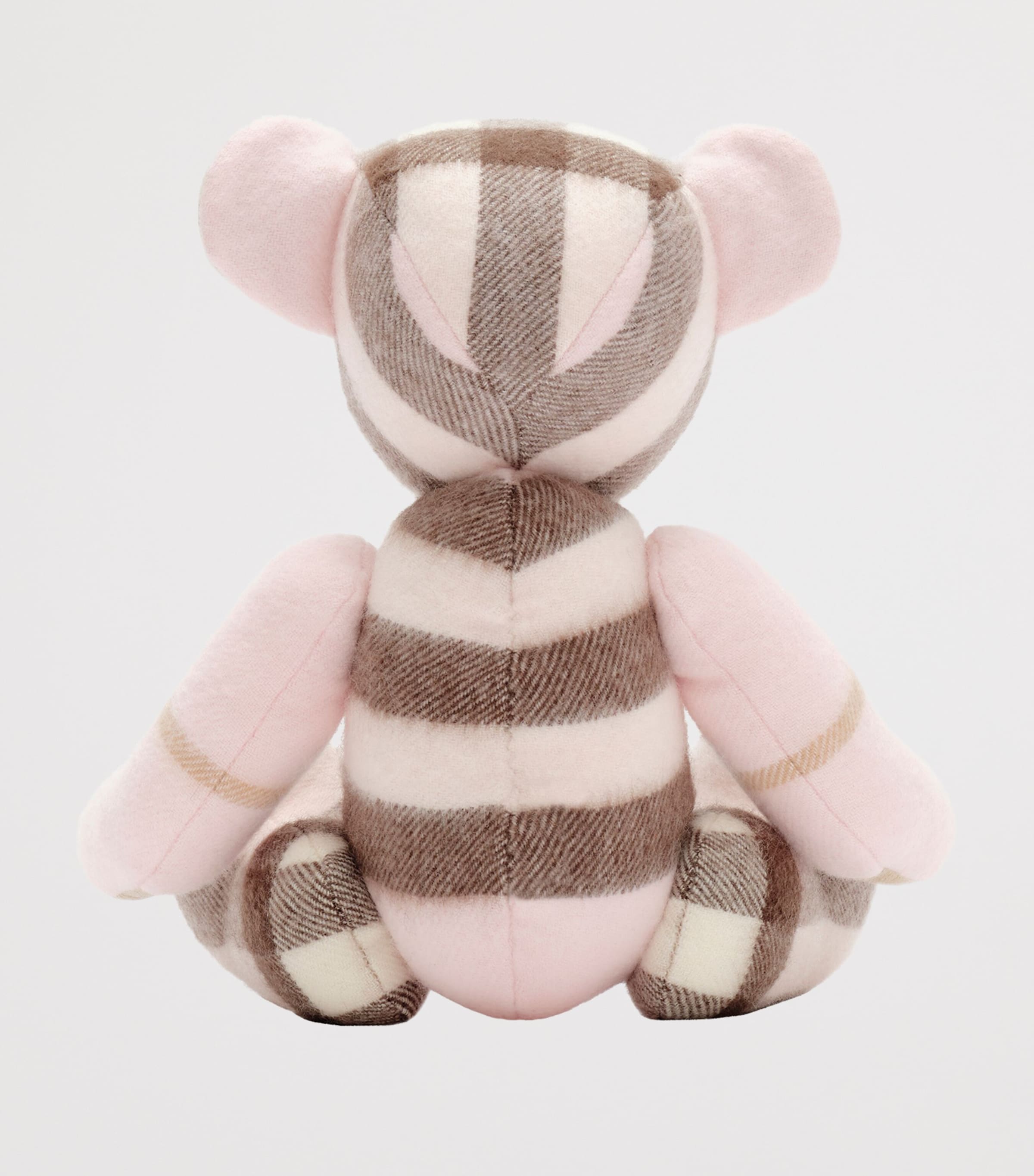 Burberry Cashmere Check Thomas Bear (30cm) Bow Pink Image 3